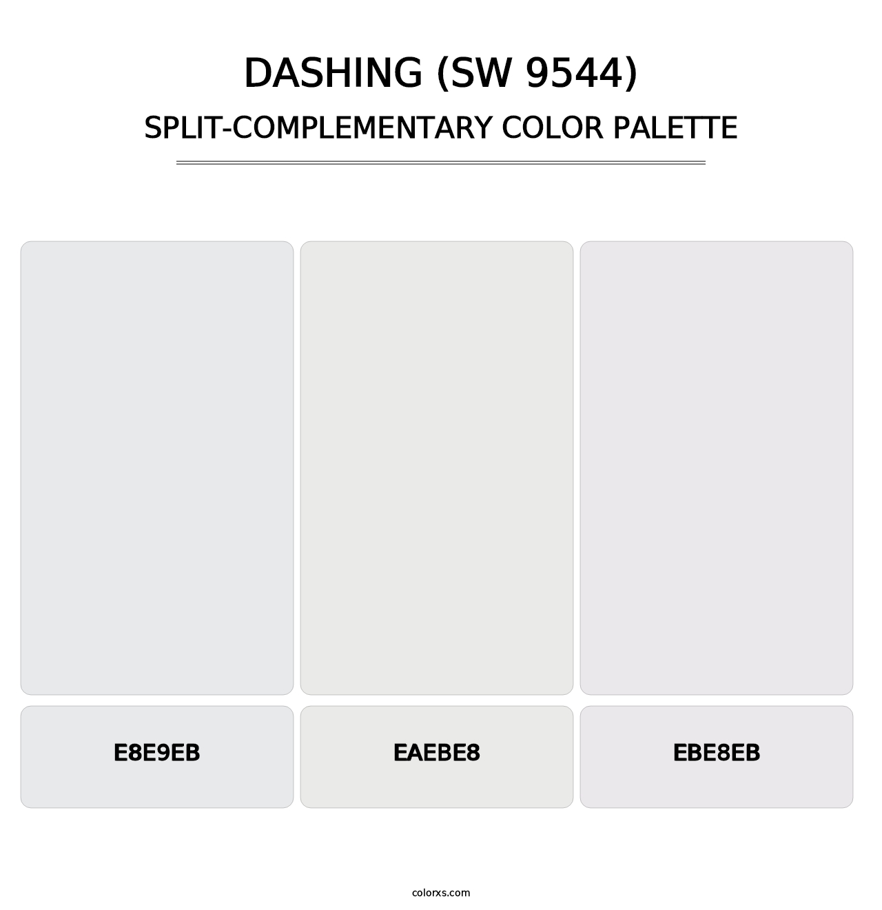 Dashing (SW 9544) - Split-Complementary Color Palette