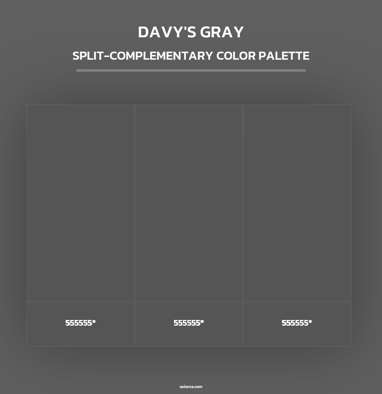 Davy's gray - Split-Complementary Color Palette