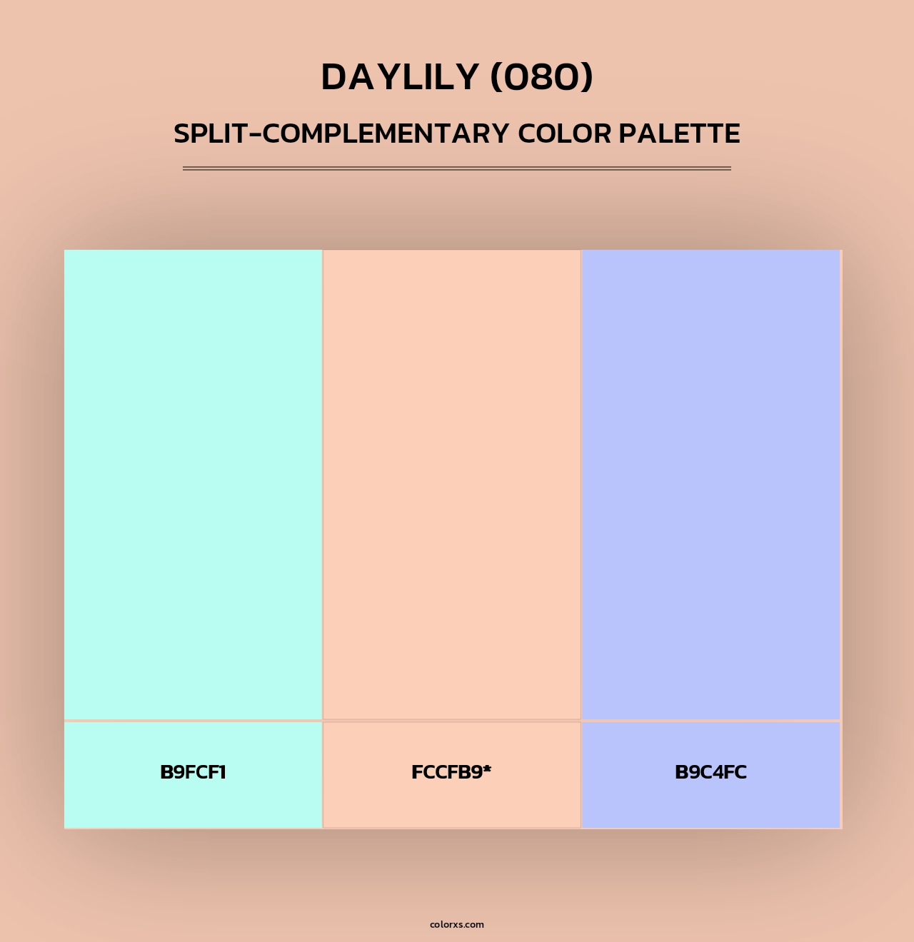 Daylily (080) - Split-Complementary Color Palette