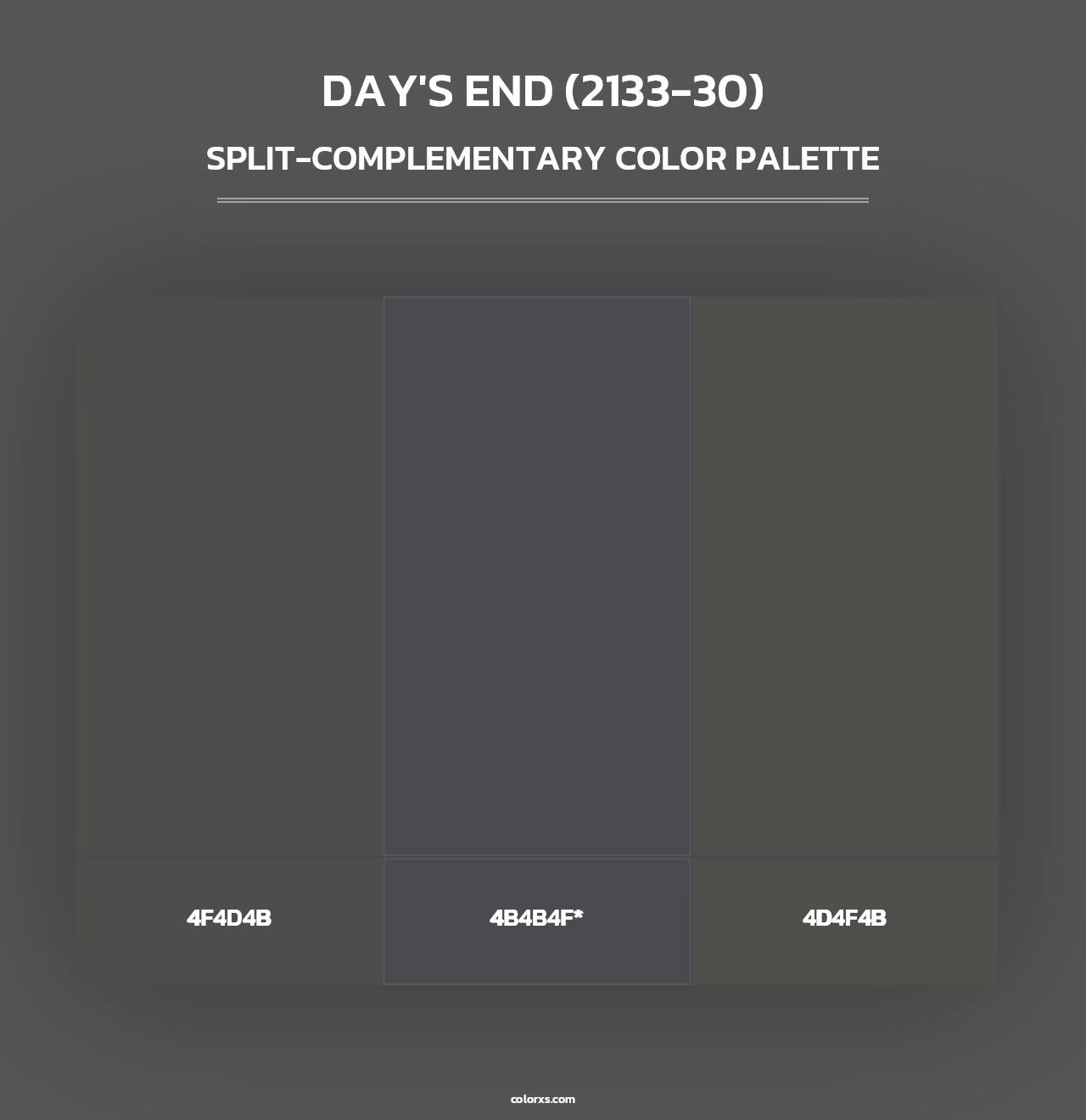 Day's End (2133-30) - Split-Complementary Color Palette