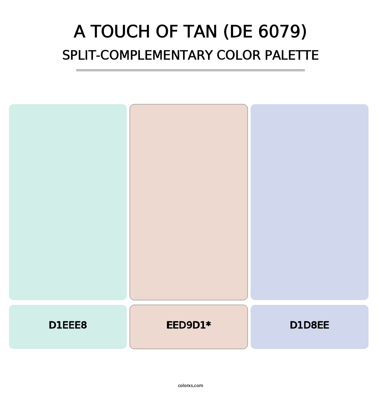 A Touch of Tan (DE 6079) - Split-Complementary Color Palette