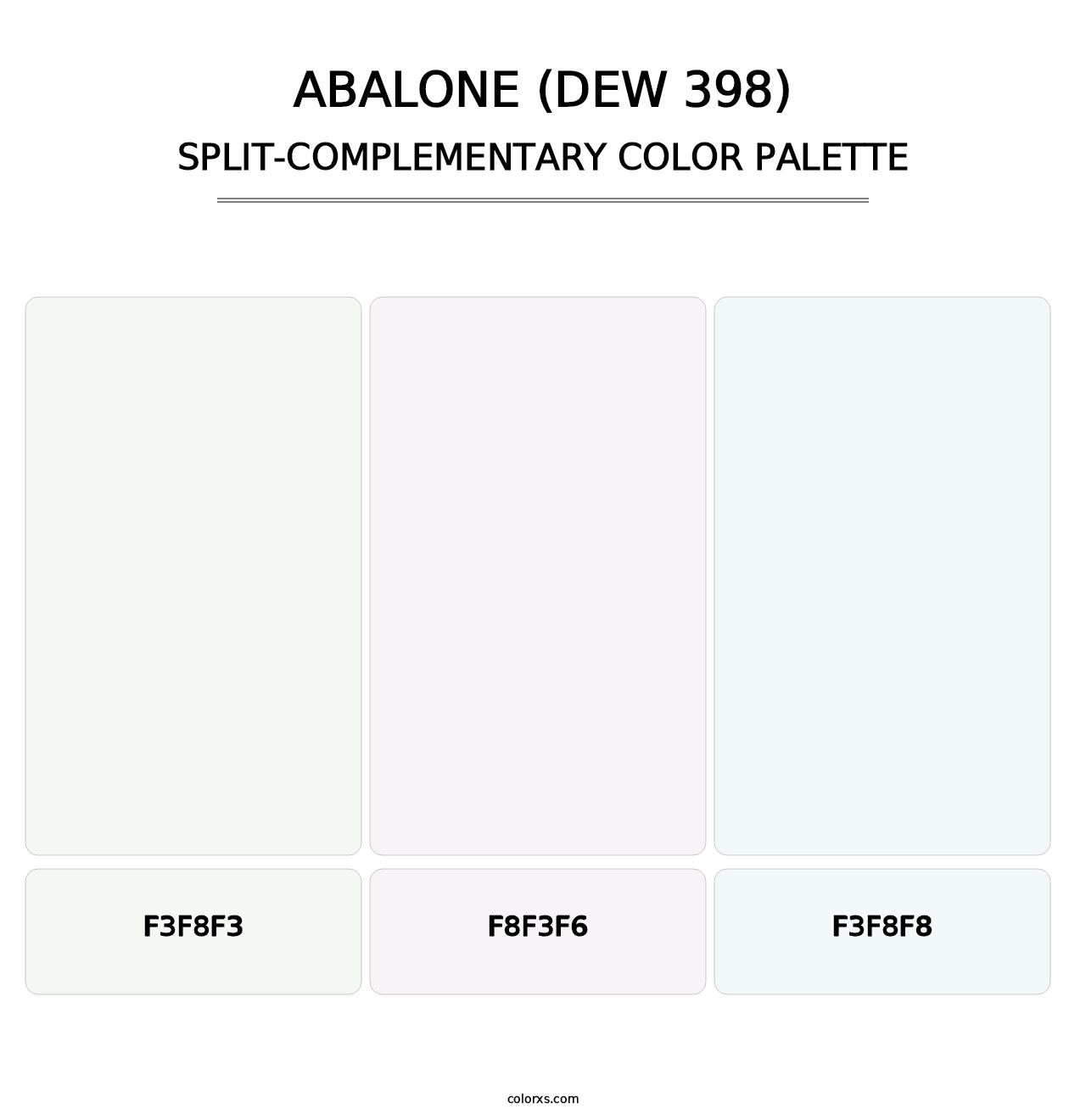 Abalone (DEW 398) - Split-Complementary Color Palette