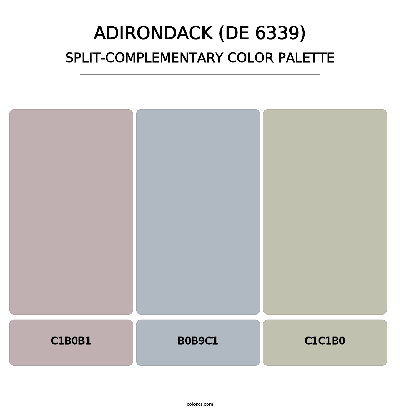 Adirondack (DE 6339) - Split-Complementary Color Palette