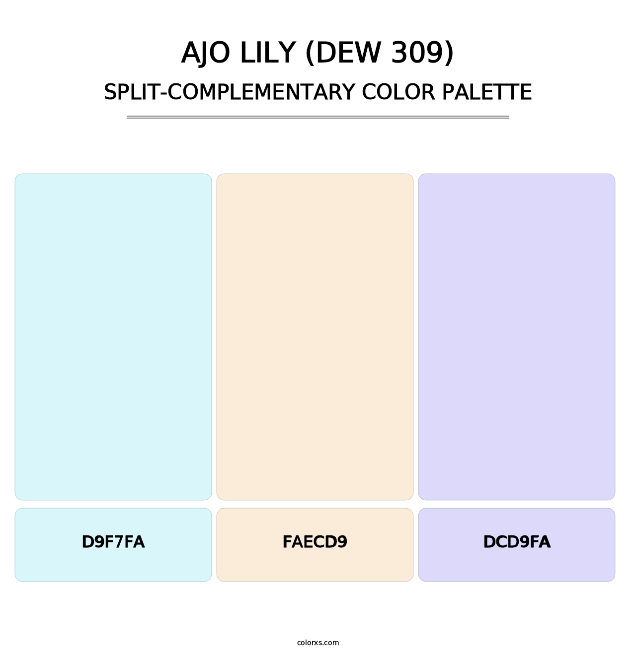 Ajo Lily (DEW 309) - Split-Complementary Color Palette