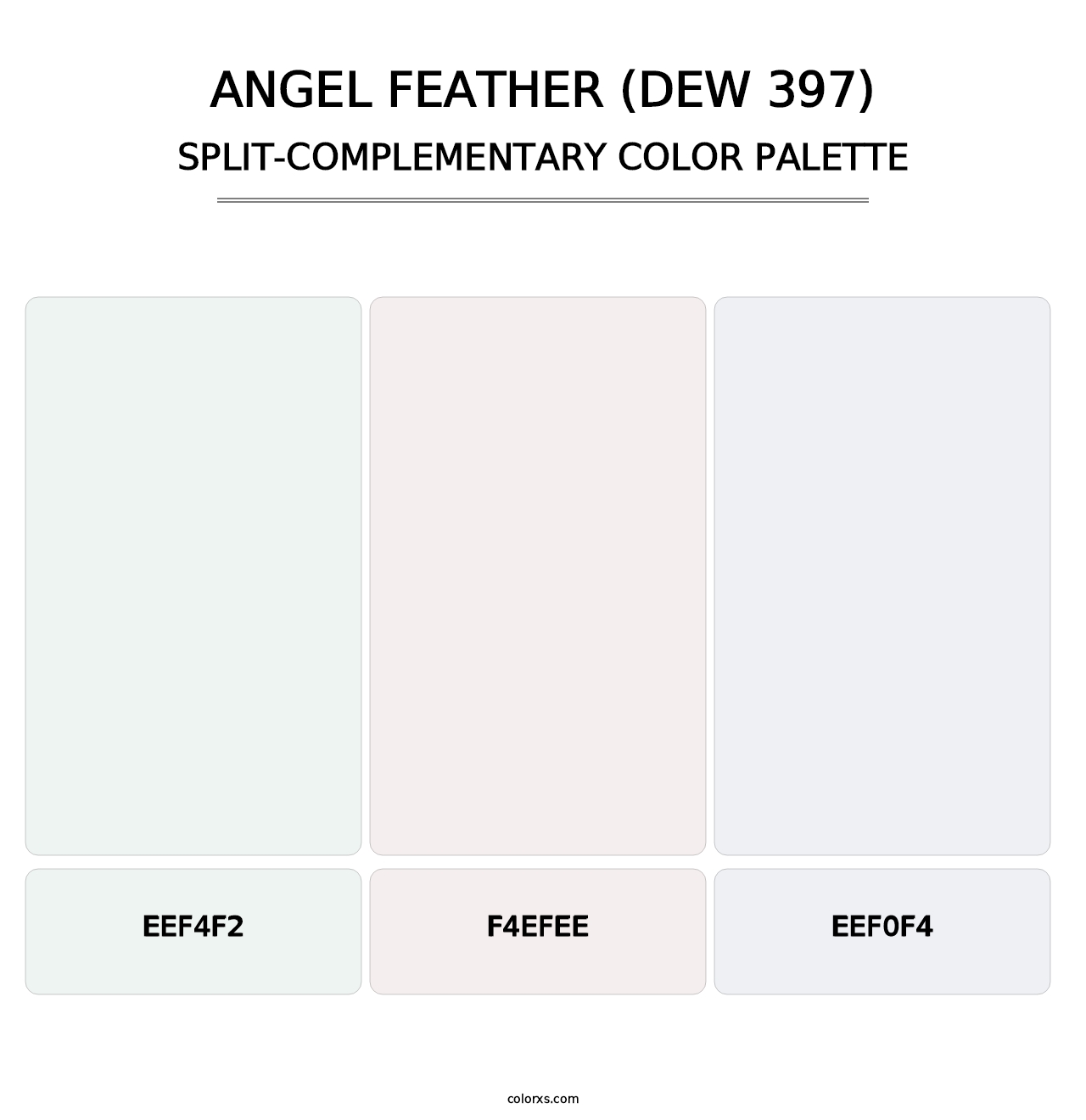 Angel Feather (DEW 397) - Split-Complementary Color Palette