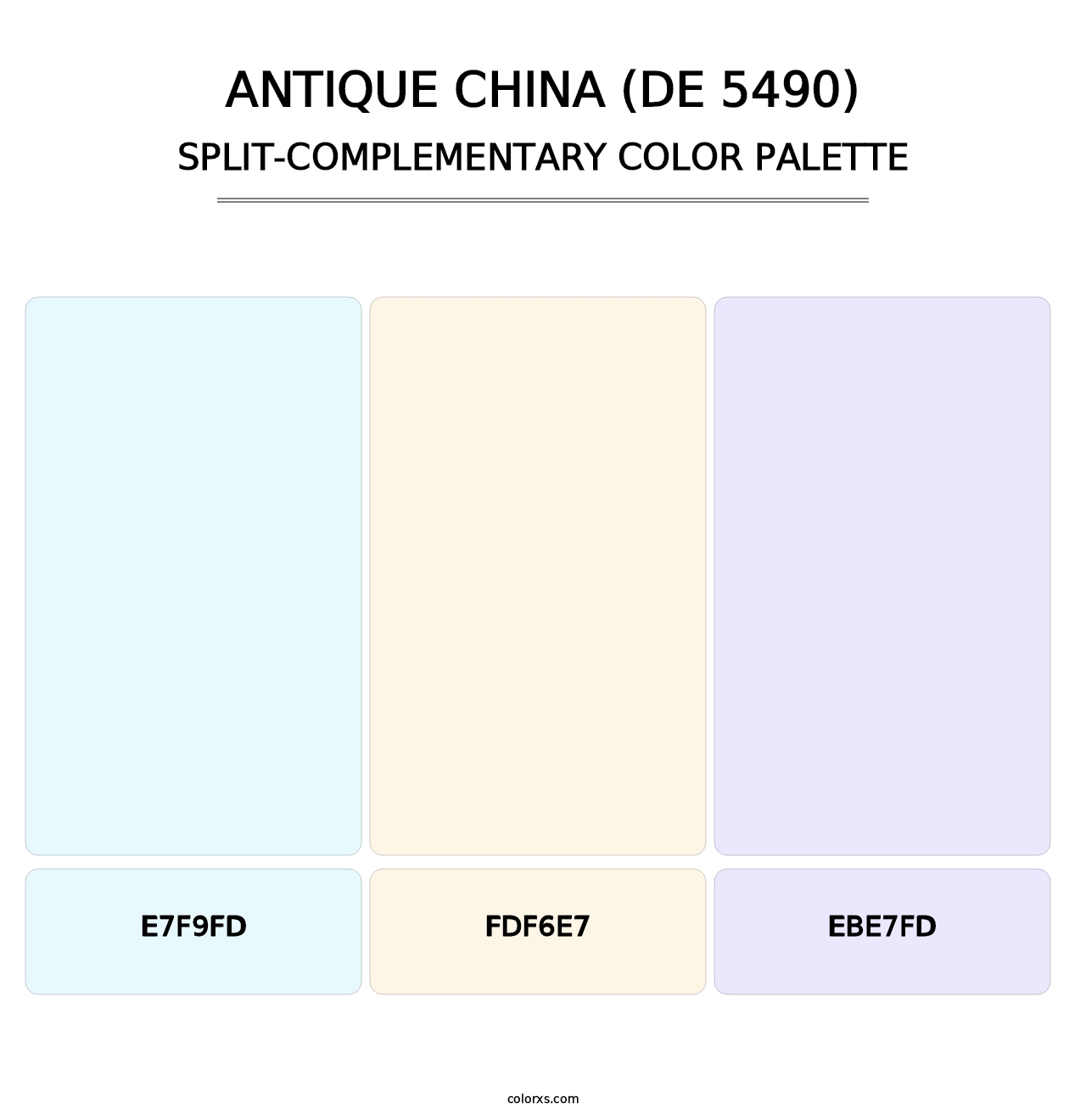 Antique China (DE 5490) - Split-Complementary Color Palette