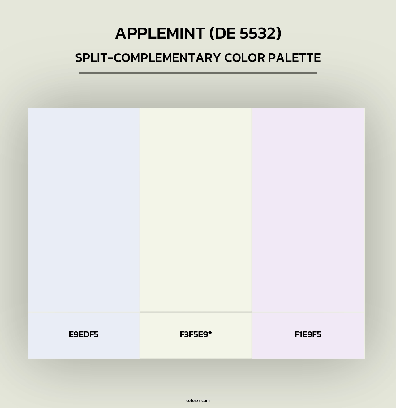 Applemint (DE 5532) - Split-Complementary Color Palette