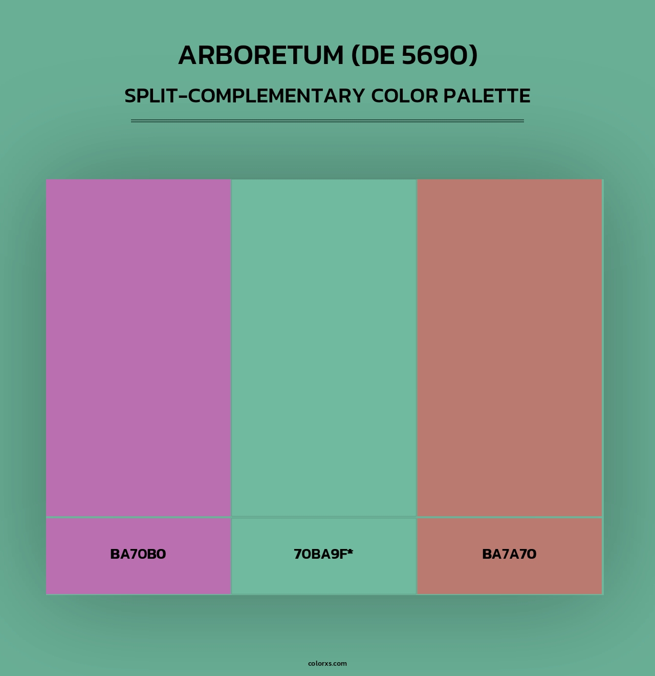 Arboretum (DE 5690) - Split-Complementary Color Palette