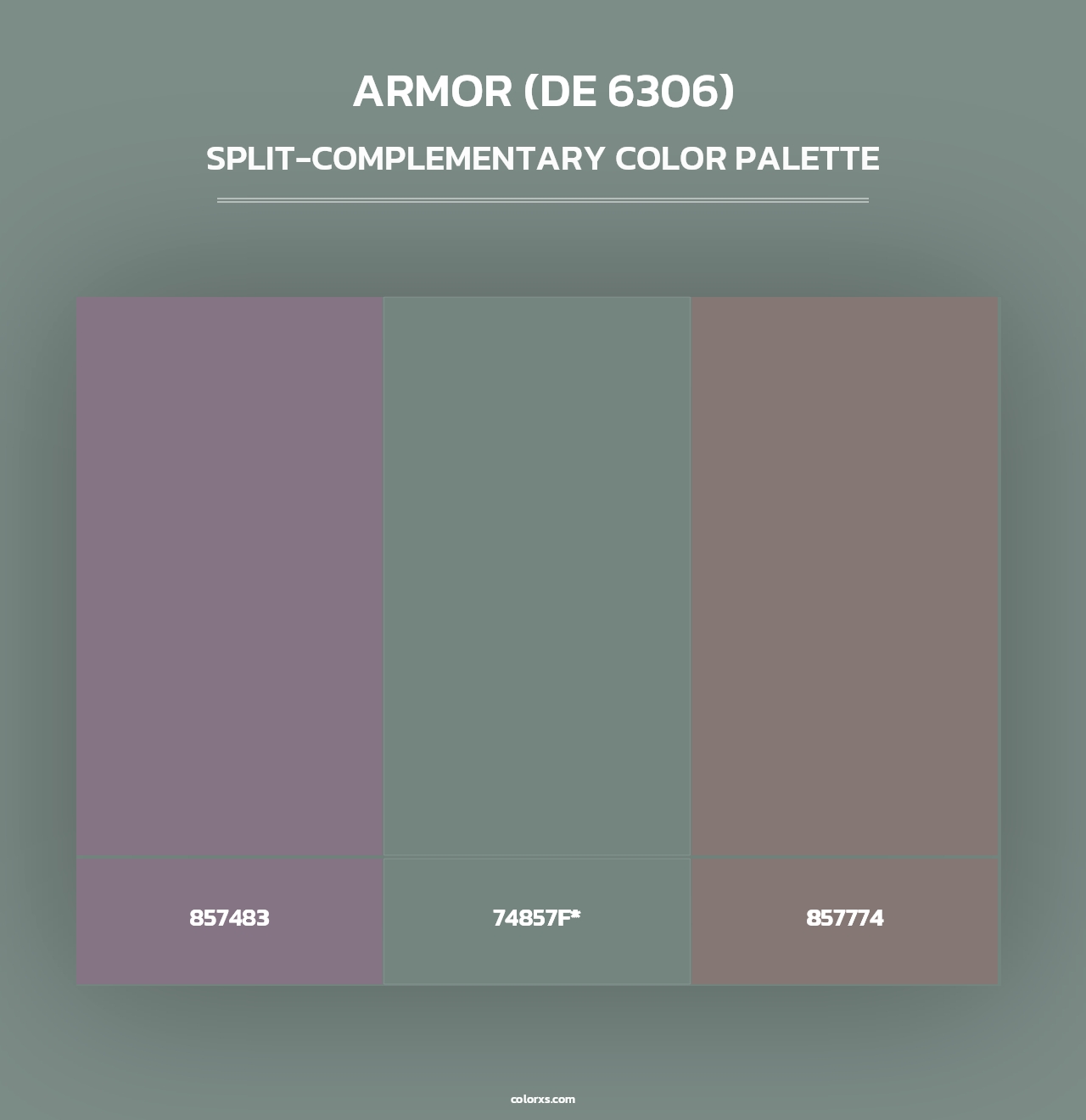 Armor (DE 6306) - Split-Complementary Color Palette