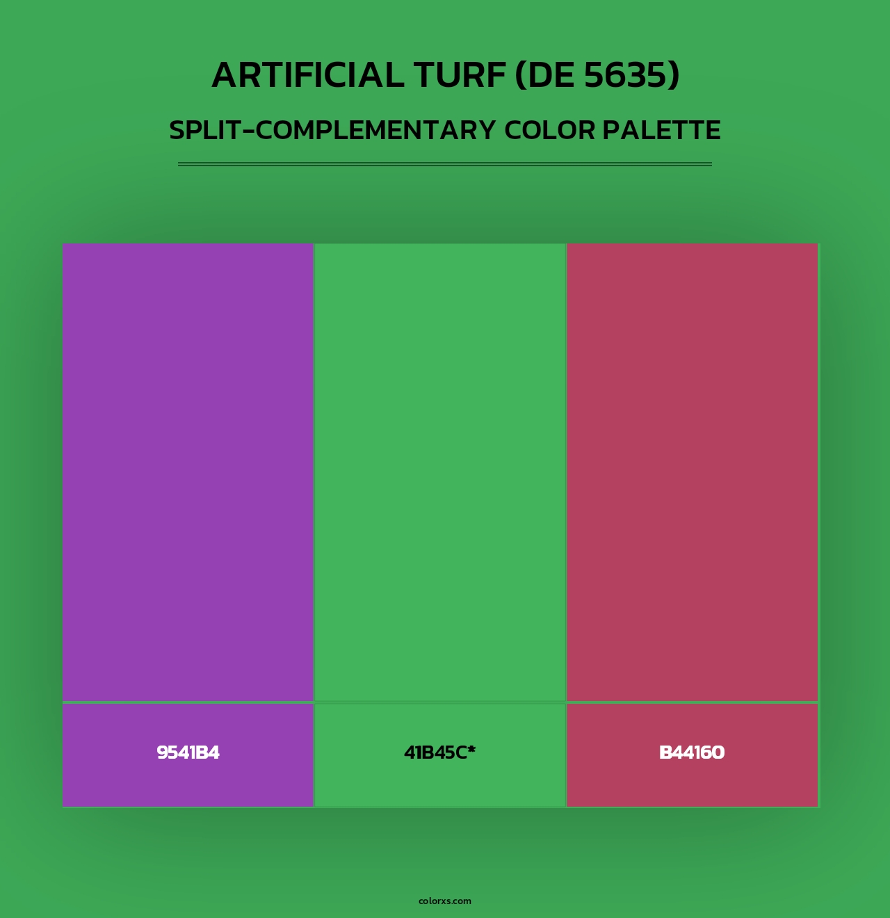 Artificial Turf (DE 5635) - Split-Complementary Color Palette