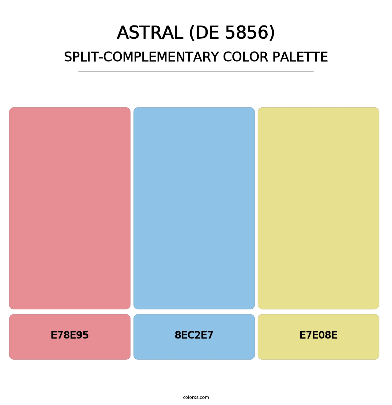 Astral (DE 5856) - Split-Complementary Color Palette