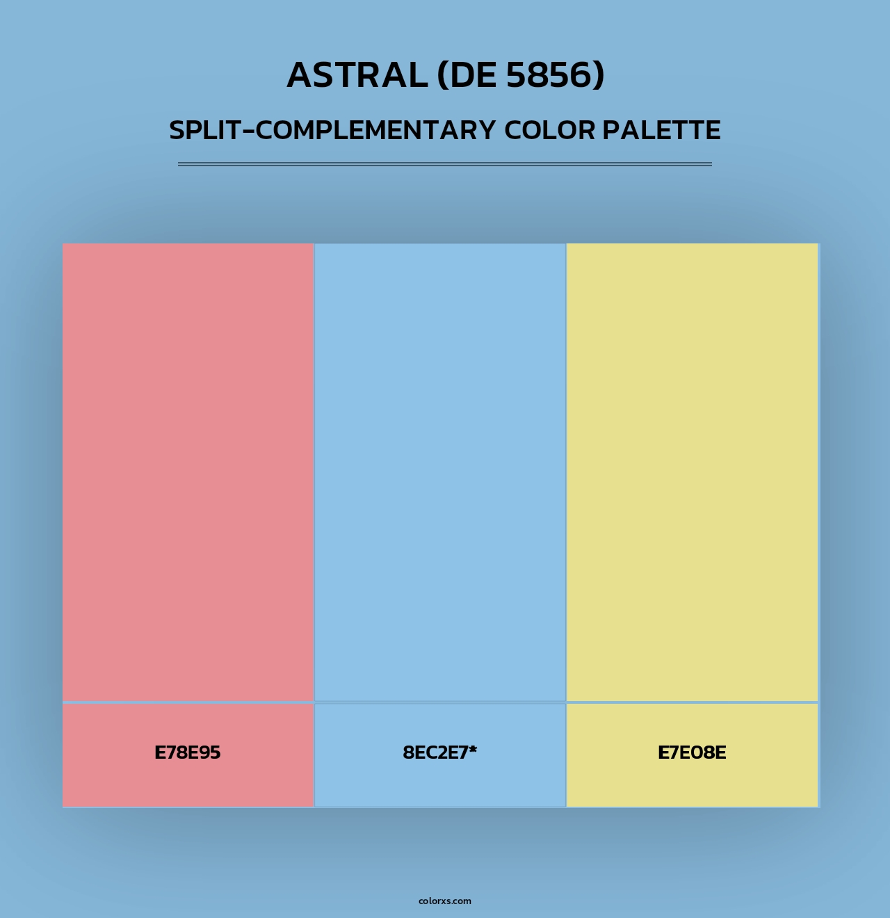 Astral (DE 5856) - Split-Complementary Color Palette