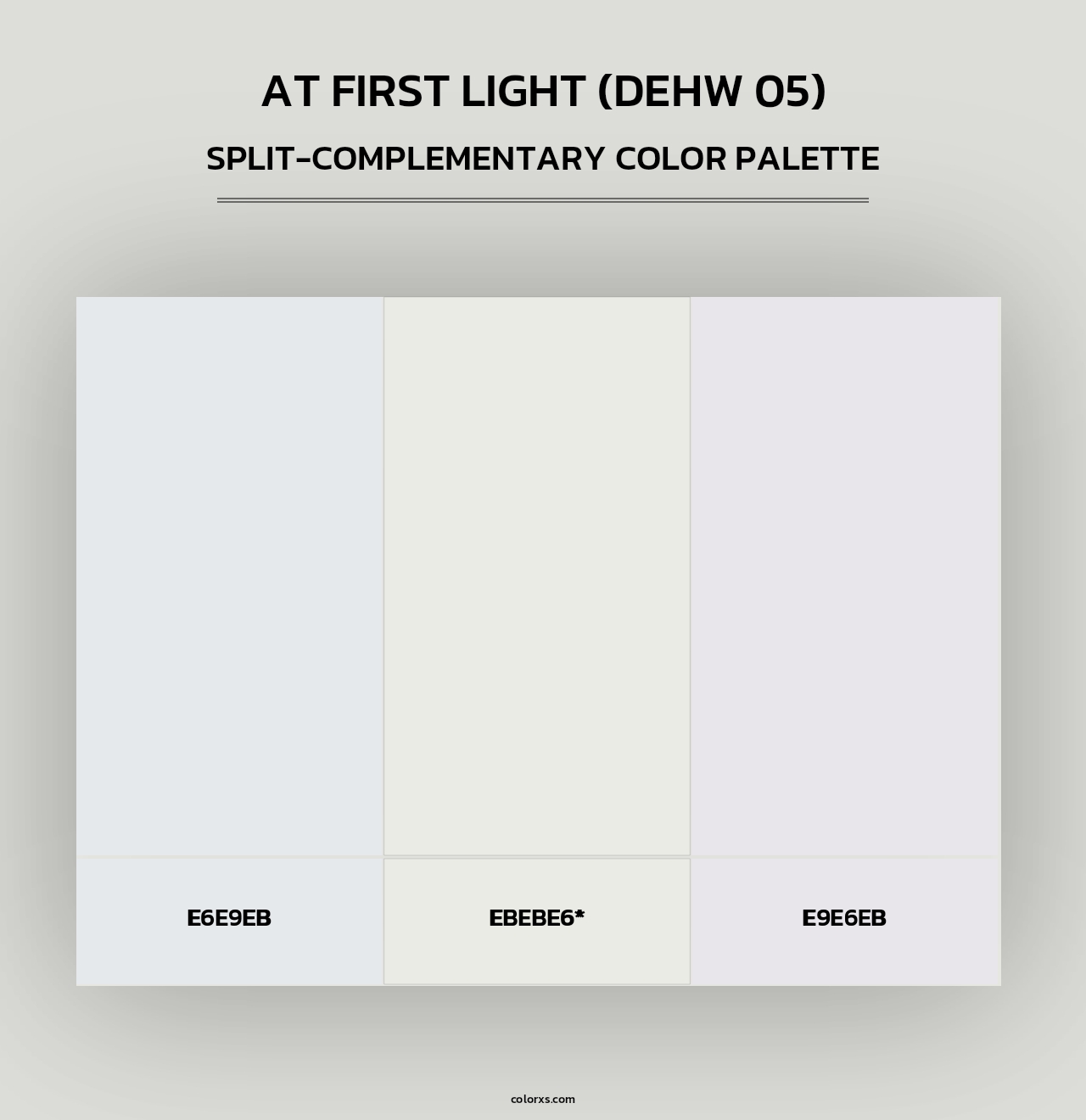At First Light (DEHW 05) - Split-Complementary Color Palette