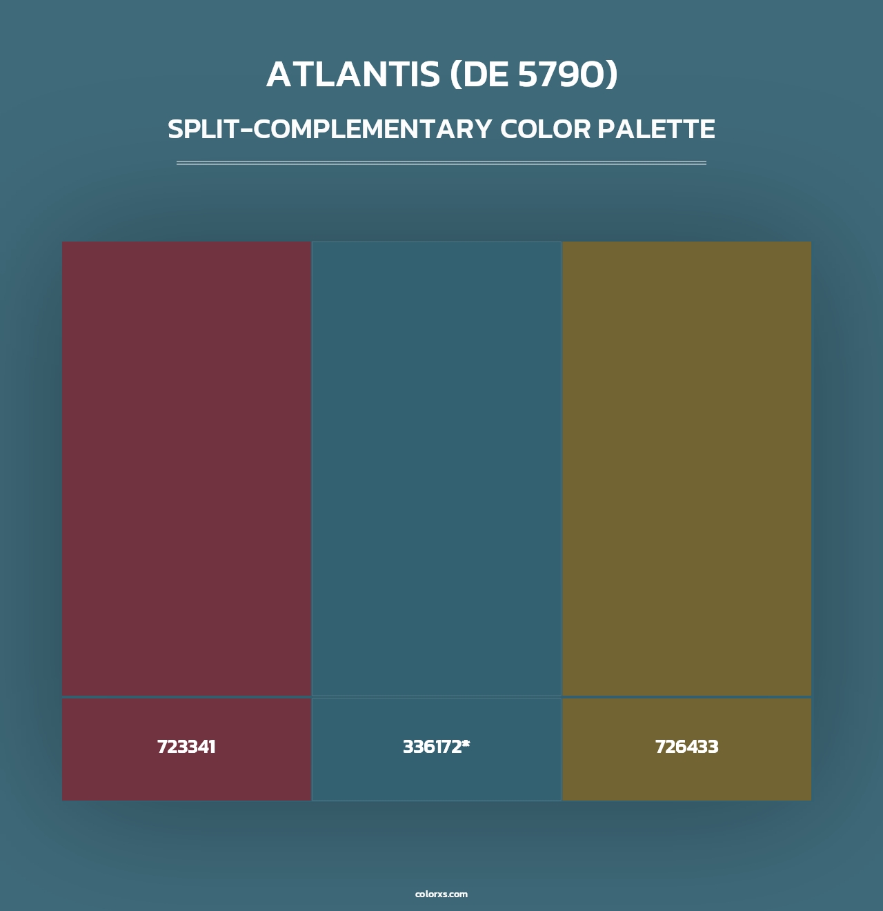 Atlantis (DE 5790) - Split-Complementary Color Palette