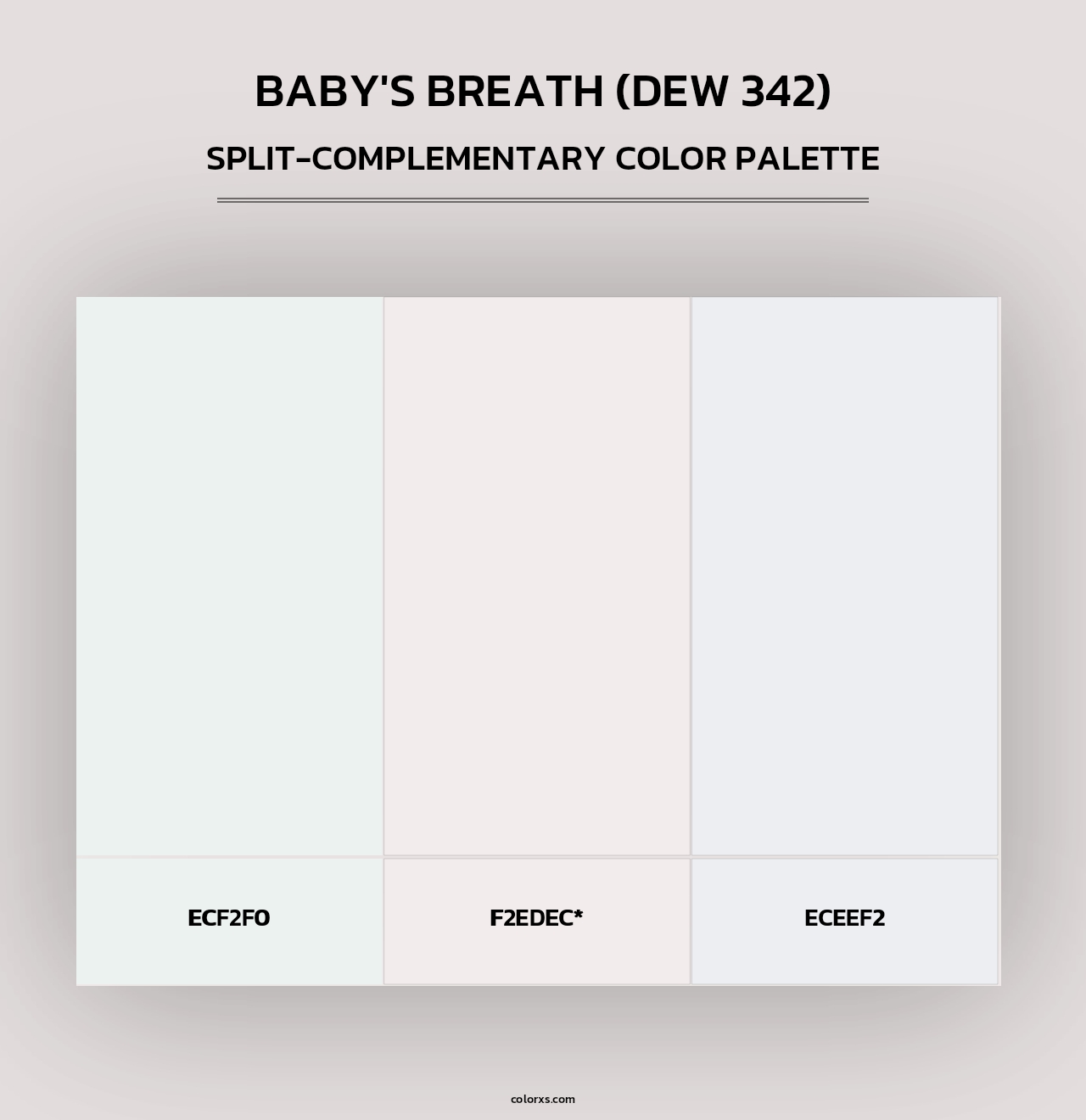 Baby's Breath (DEW 342) - Split-Complementary Color Palette