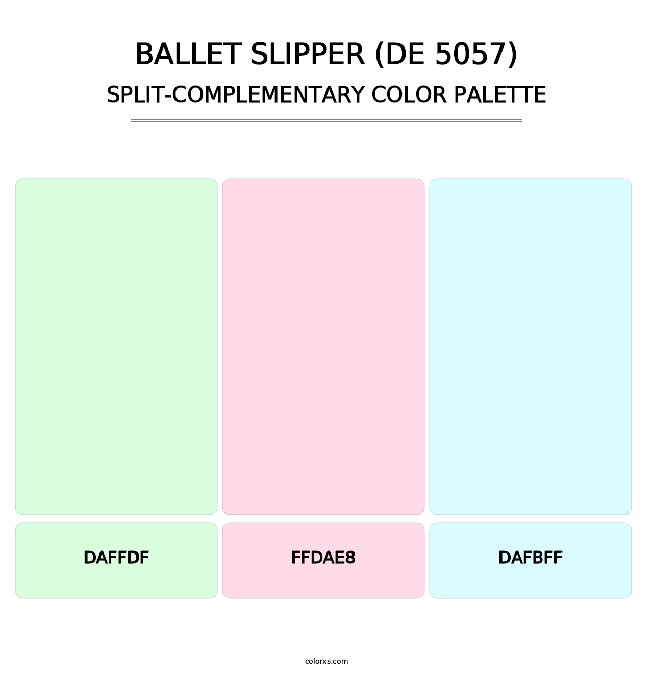 Ballet Slipper (DE 5057) - Split-Complementary Color Palette