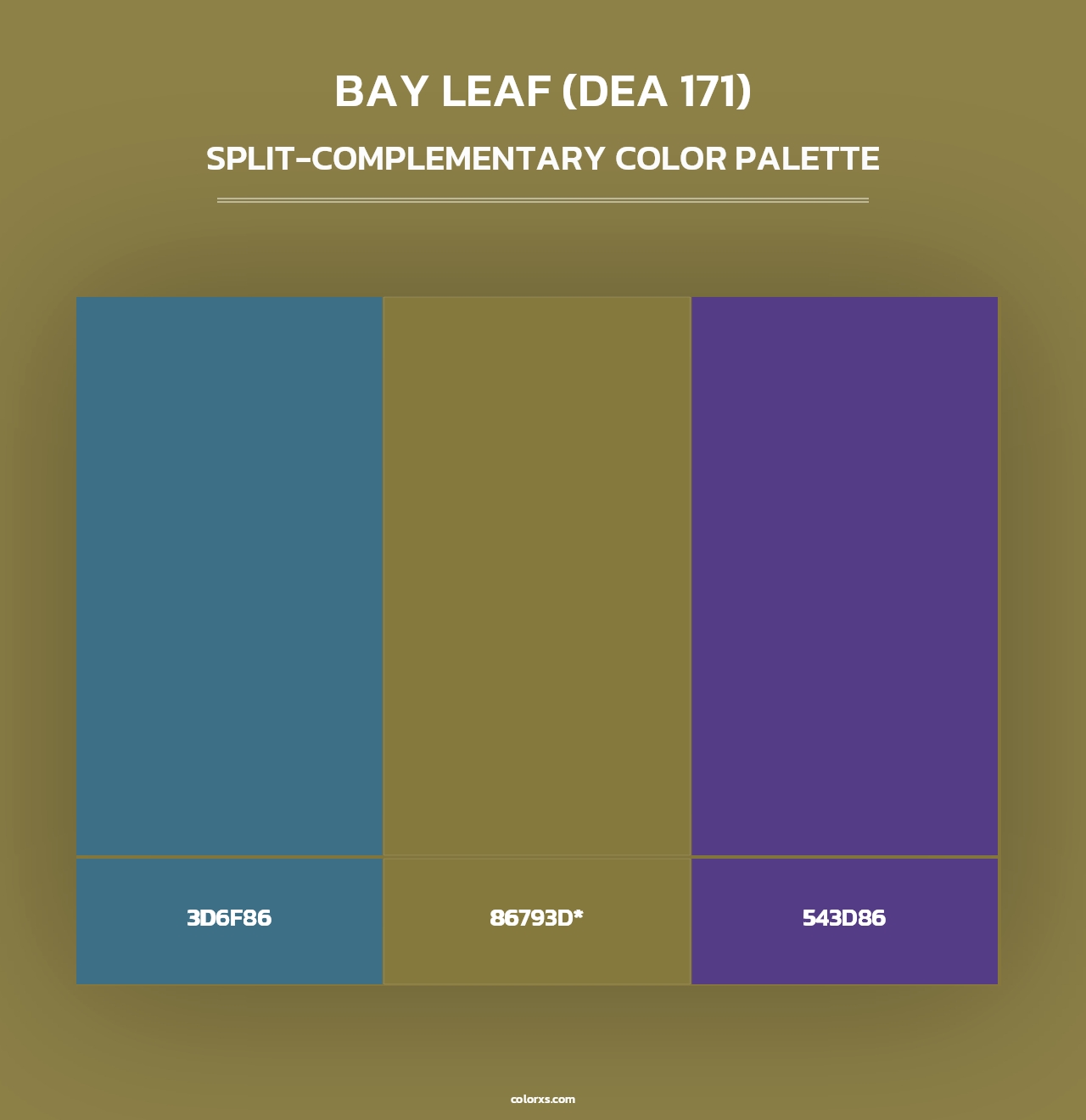 Bay Leaf (DEA 171) - Split-Complementary Color Palette