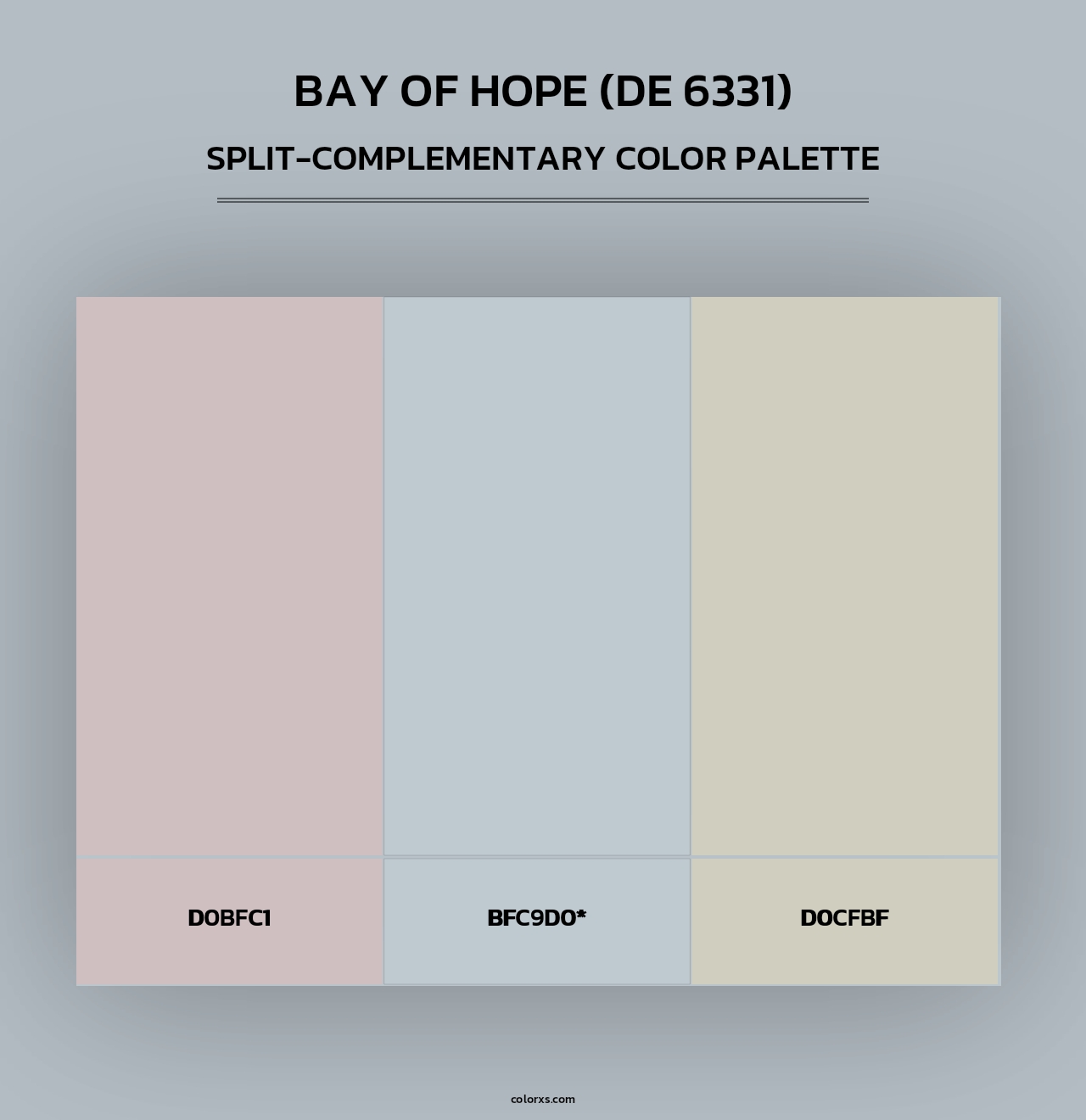 Bay of Hope (DE 6331) - Split-Complementary Color Palette
