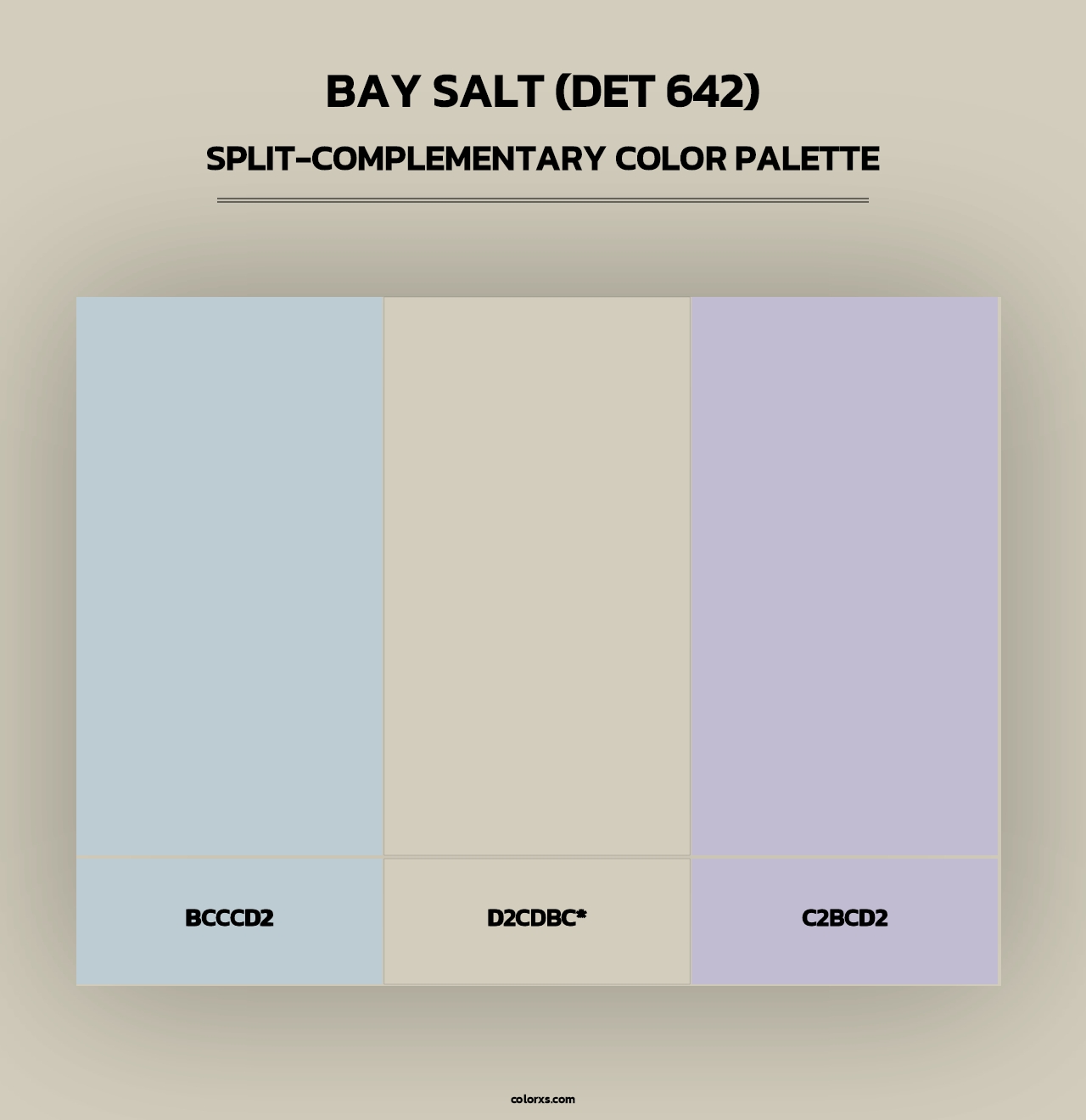 Bay Salt (DET 642) - Split-Complementary Color Palette
