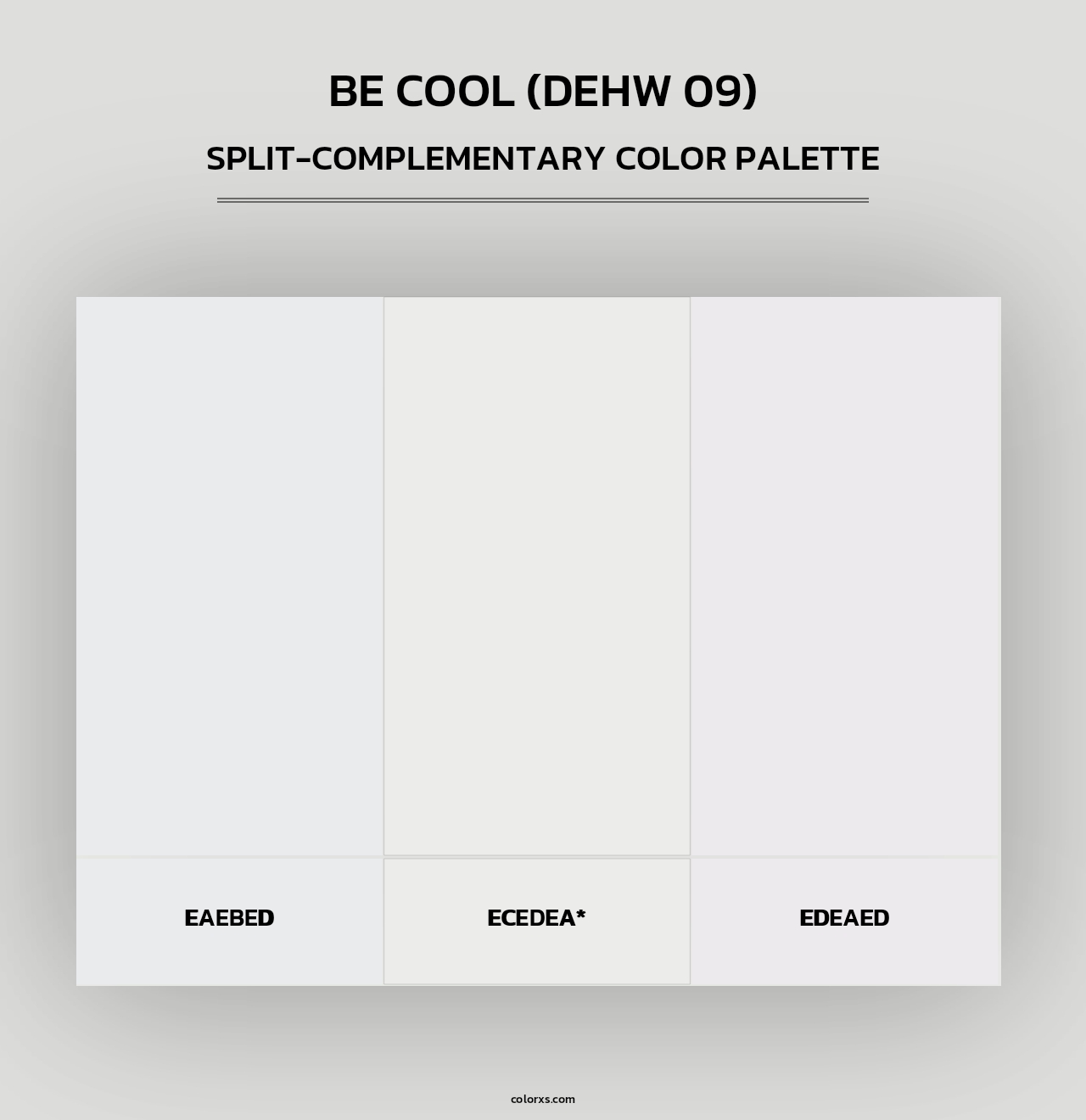 Be Cool (DEHW 09) - Split-Complementary Color Palette