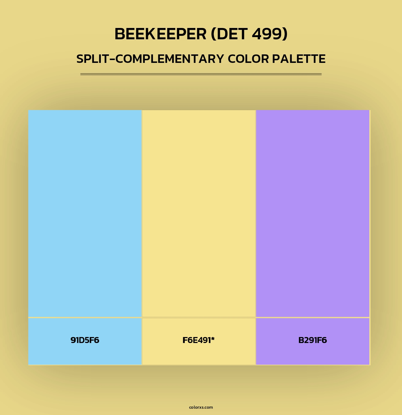 Beekeeper (DET 499) - Split-Complementary Color Palette