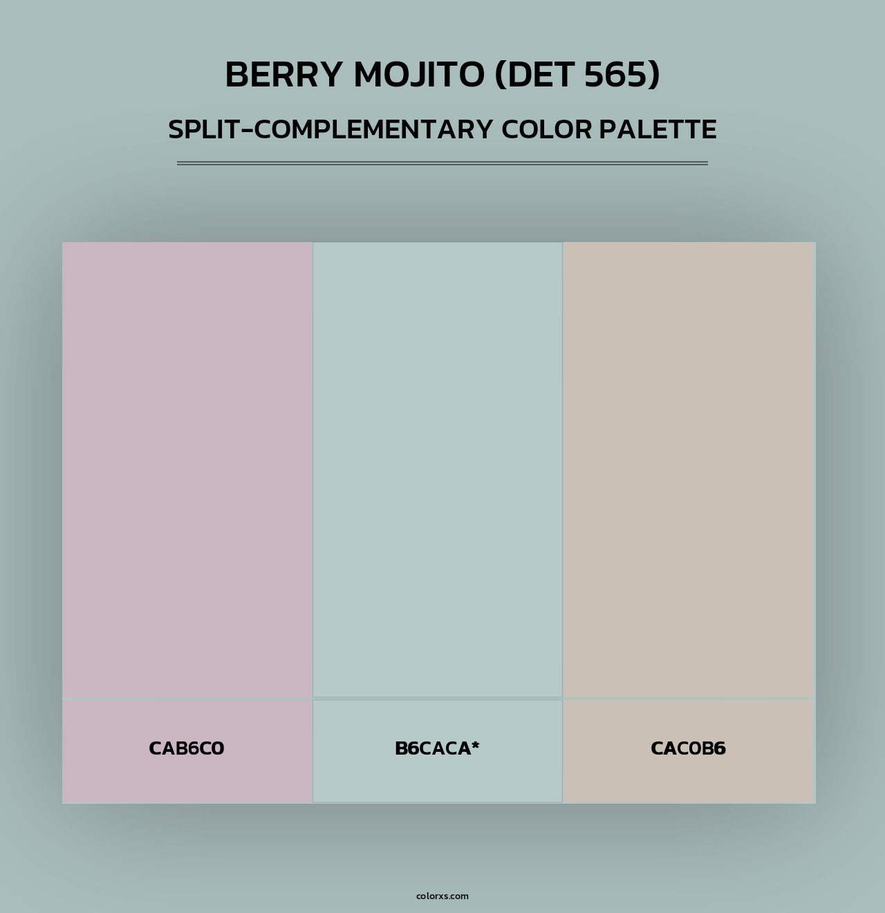 Berry Mojito (DET 565) - Split-Complementary Color Palette