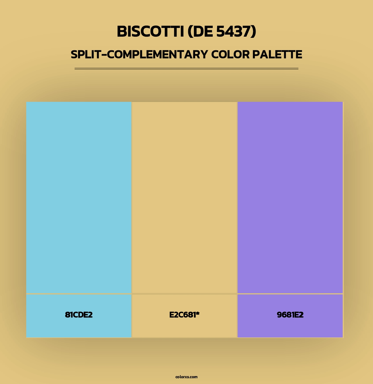 Biscotti (DE 5437) - Split-Complementary Color Palette