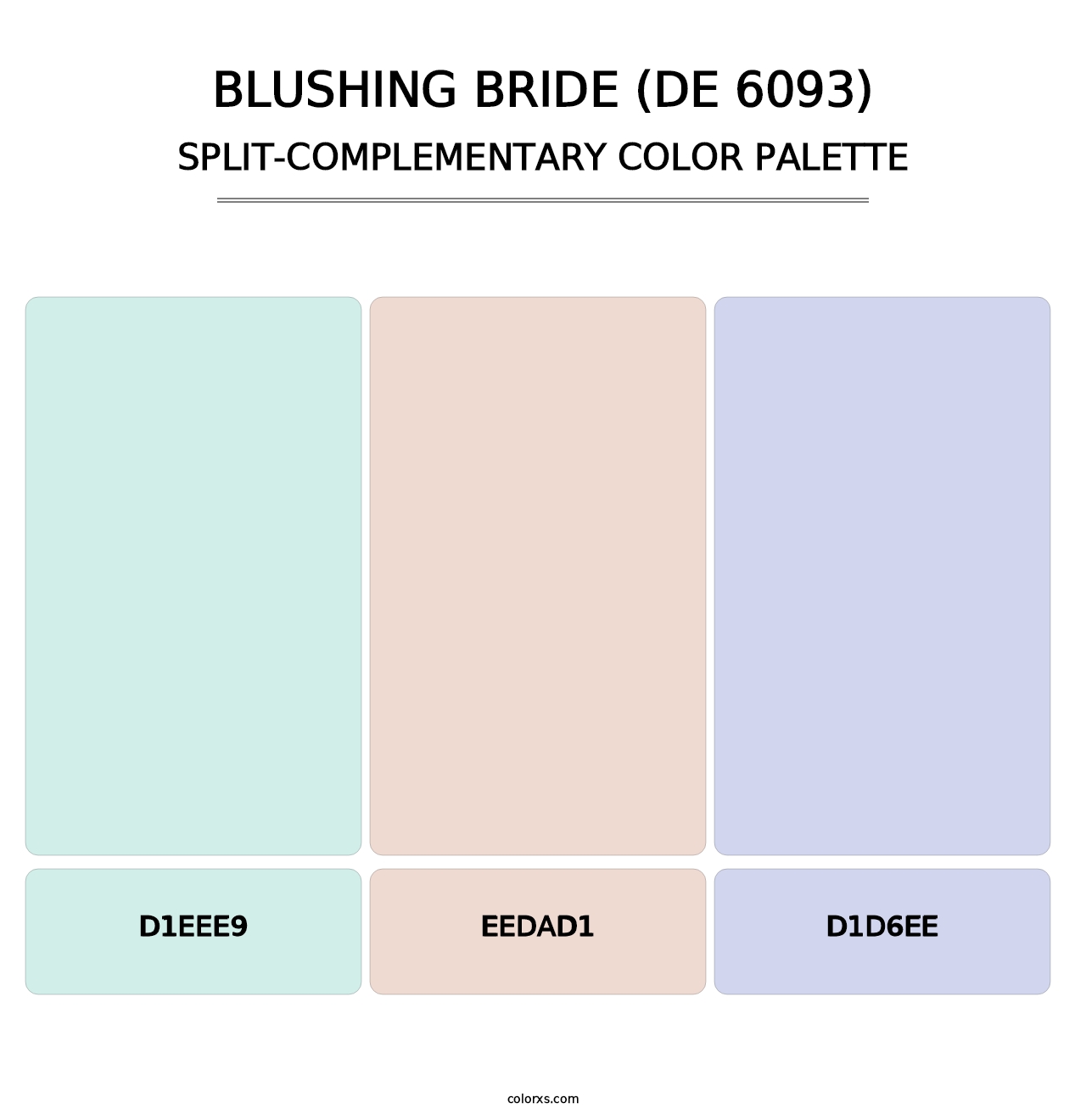 Blushing Bride (DE 6093) - Split-Complementary Color Palette
