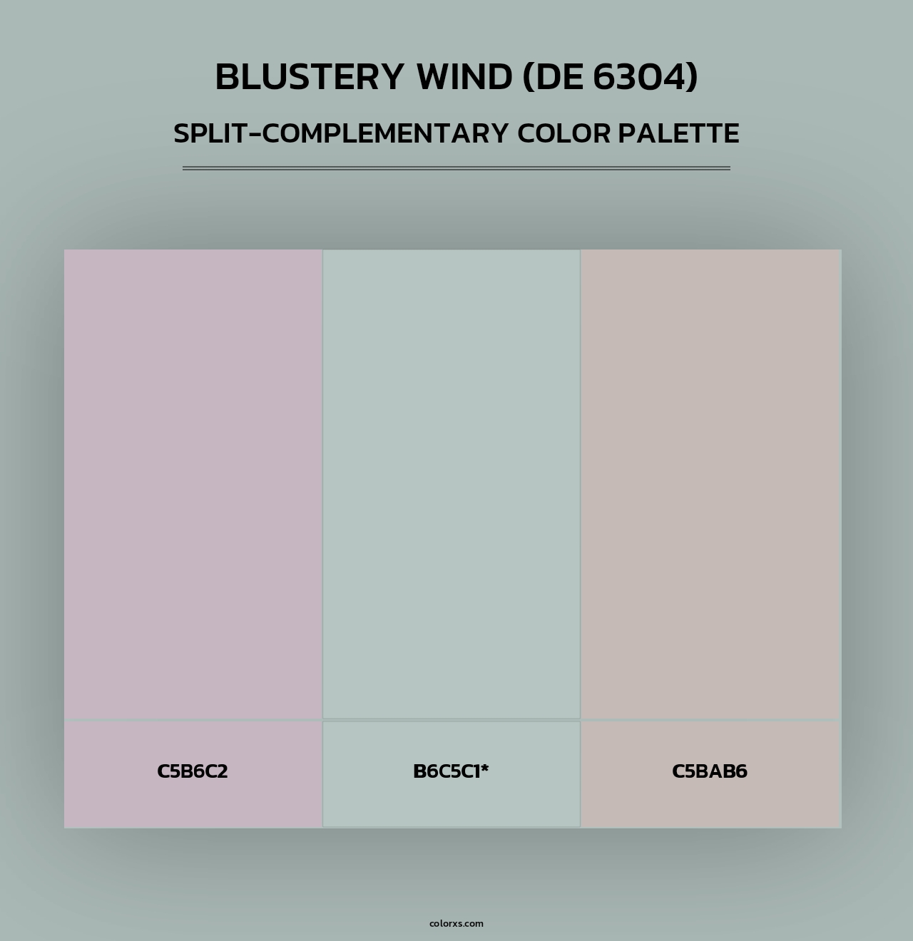 Blustery Wind (DE 6304) - Split-Complementary Color Palette