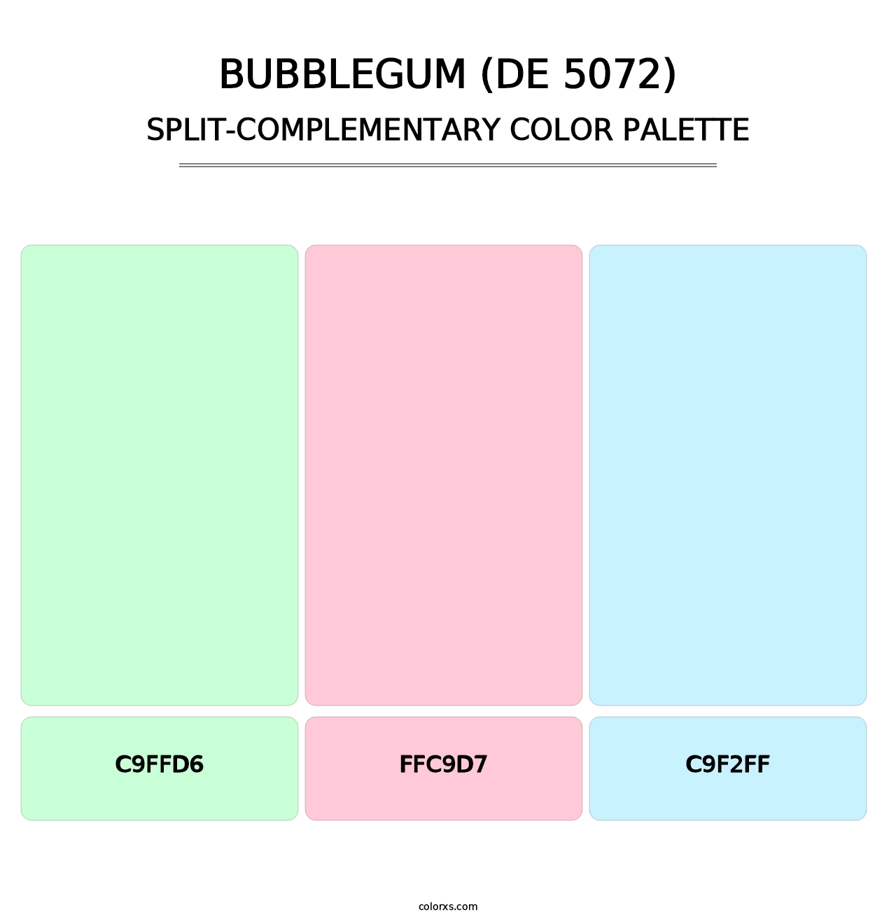 Bubblegum (DE 5072) - Split-Complementary Color Palette