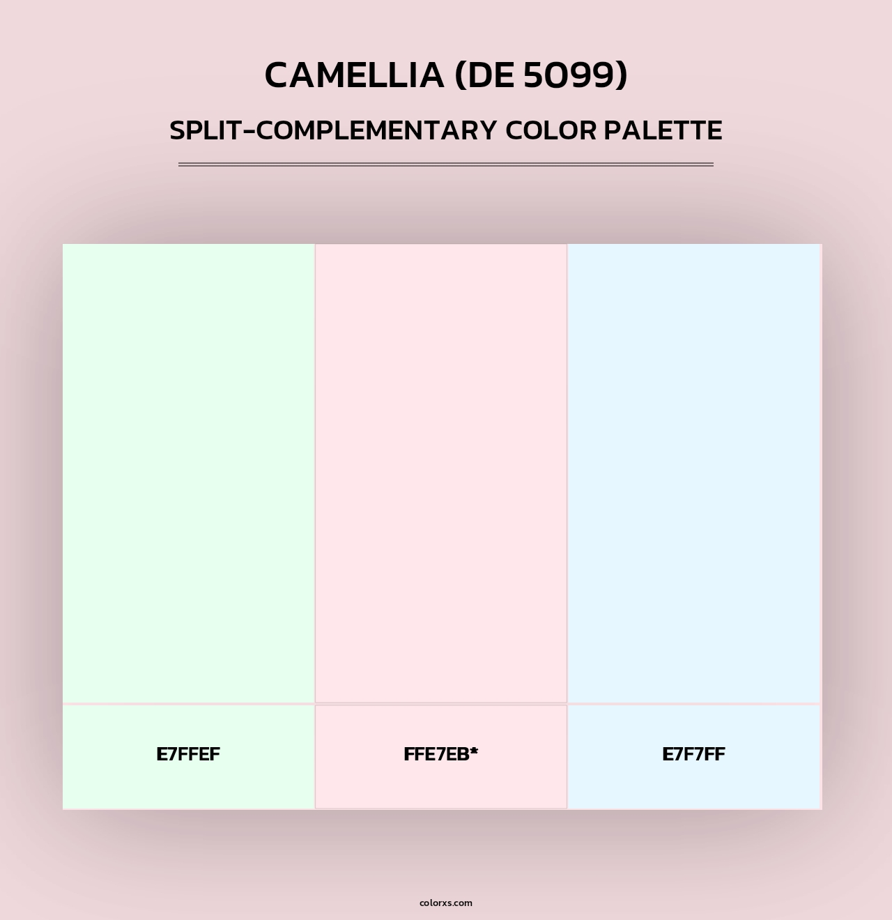 Camellia (DE 5099) - Split-Complementary Color Palette