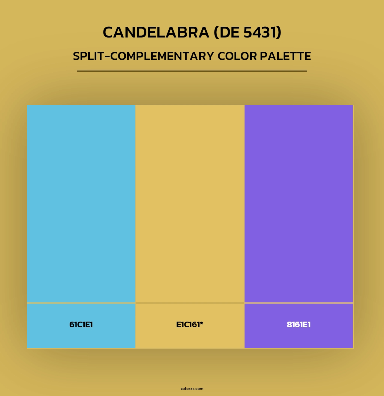 Candelabra (DE 5431) - Split-Complementary Color Palette