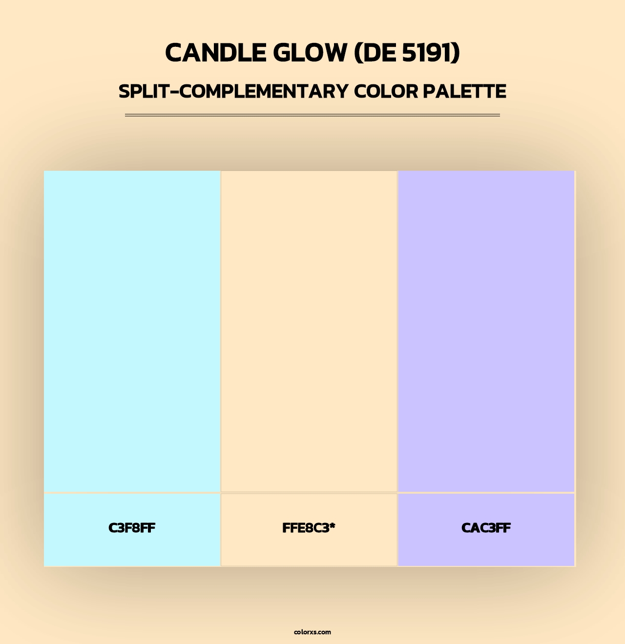 Candle Glow (DE 5191) - Split-Complementary Color Palette