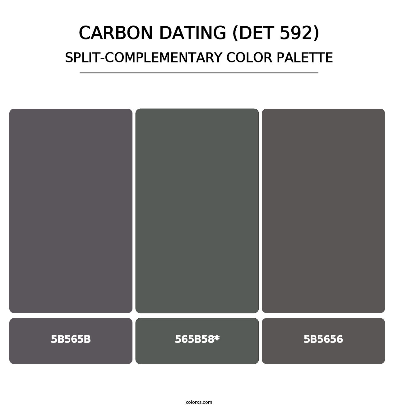 Carbon Dating (DET 592) - Split-Complementary Color Palette