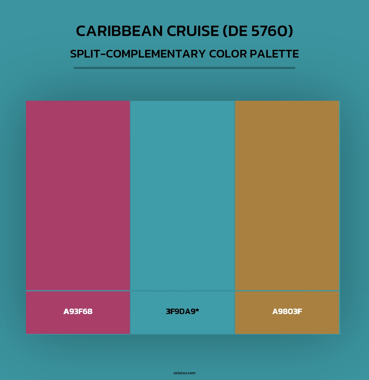 Caribbean Cruise (DE 5760) - Split-Complementary Color Palette