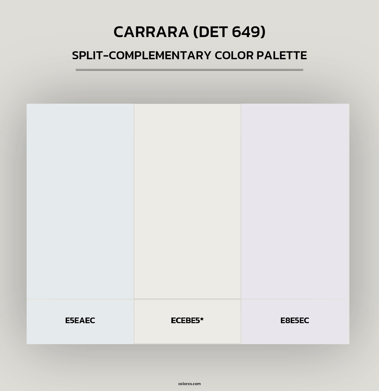 Carrara (DET 649) - Split-Complementary Color Palette