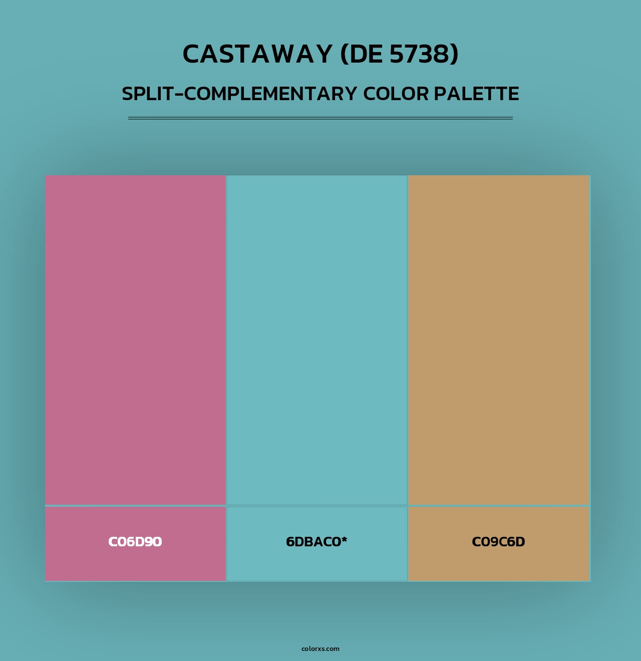 Castaway (DE 5738) - Split-Complementary Color Palette