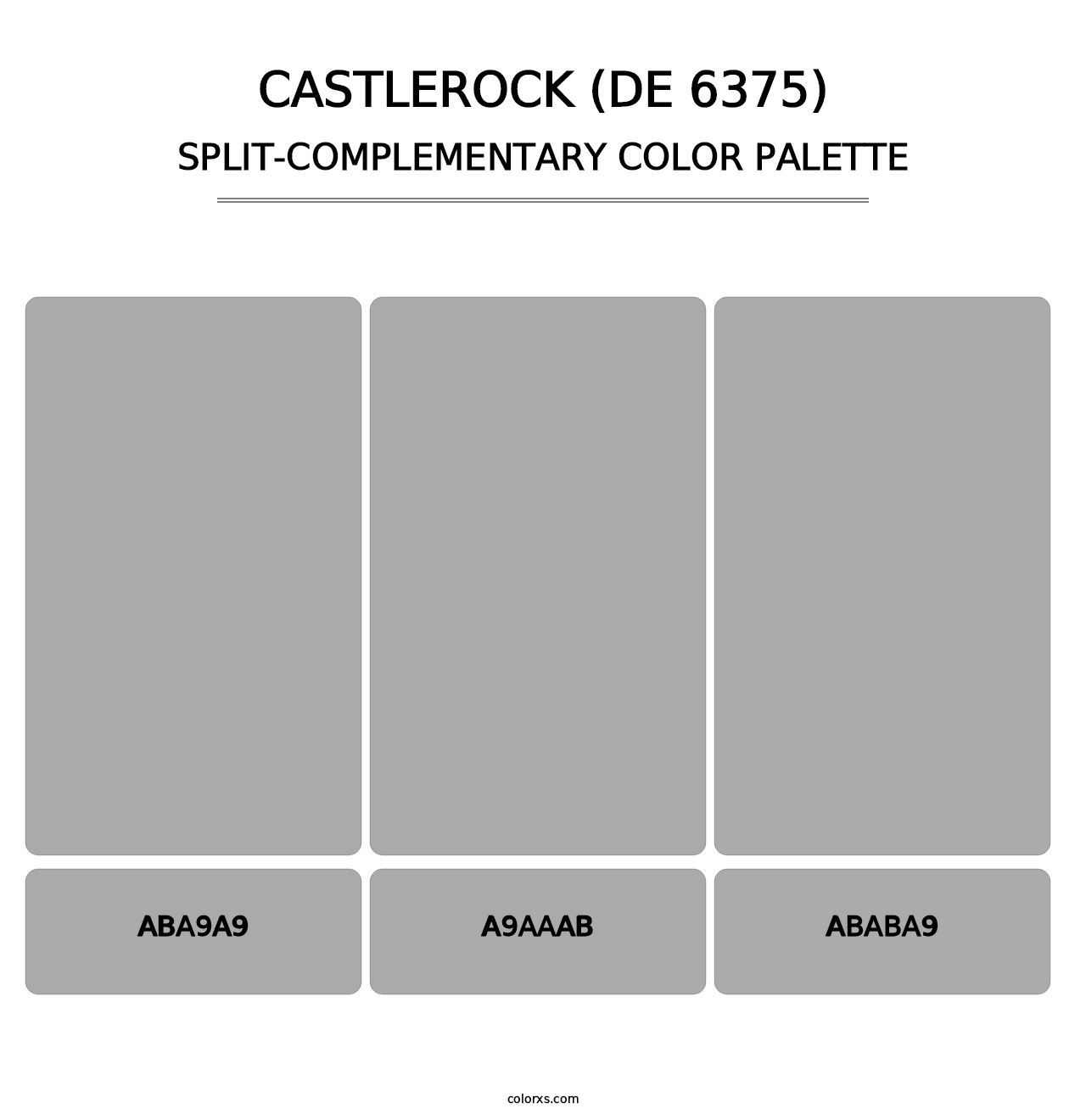 Castlerock (DE 6375) - Split-Complementary Color Palette