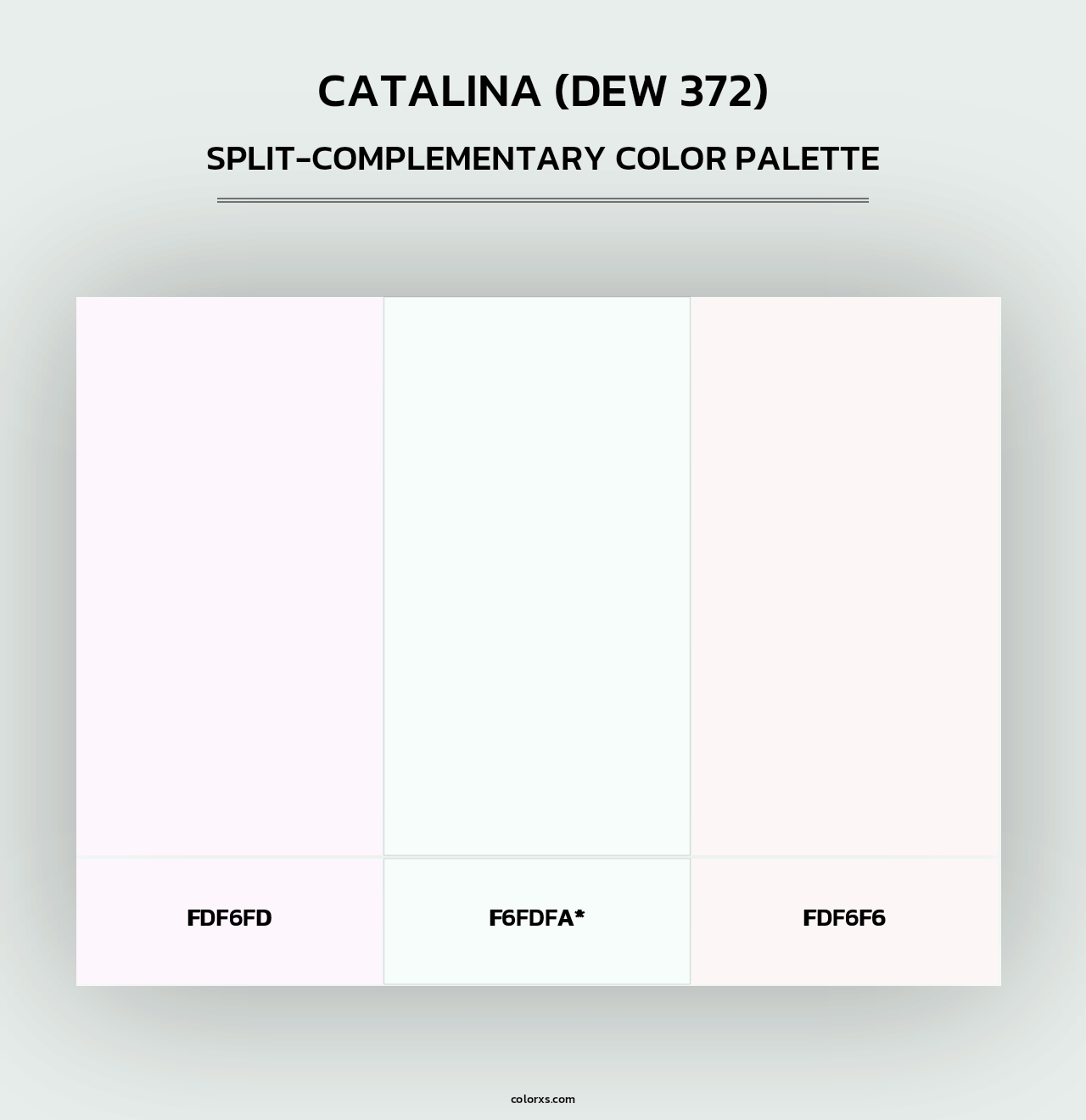 Catalina (DEW 372) - Split-Complementary Color Palette