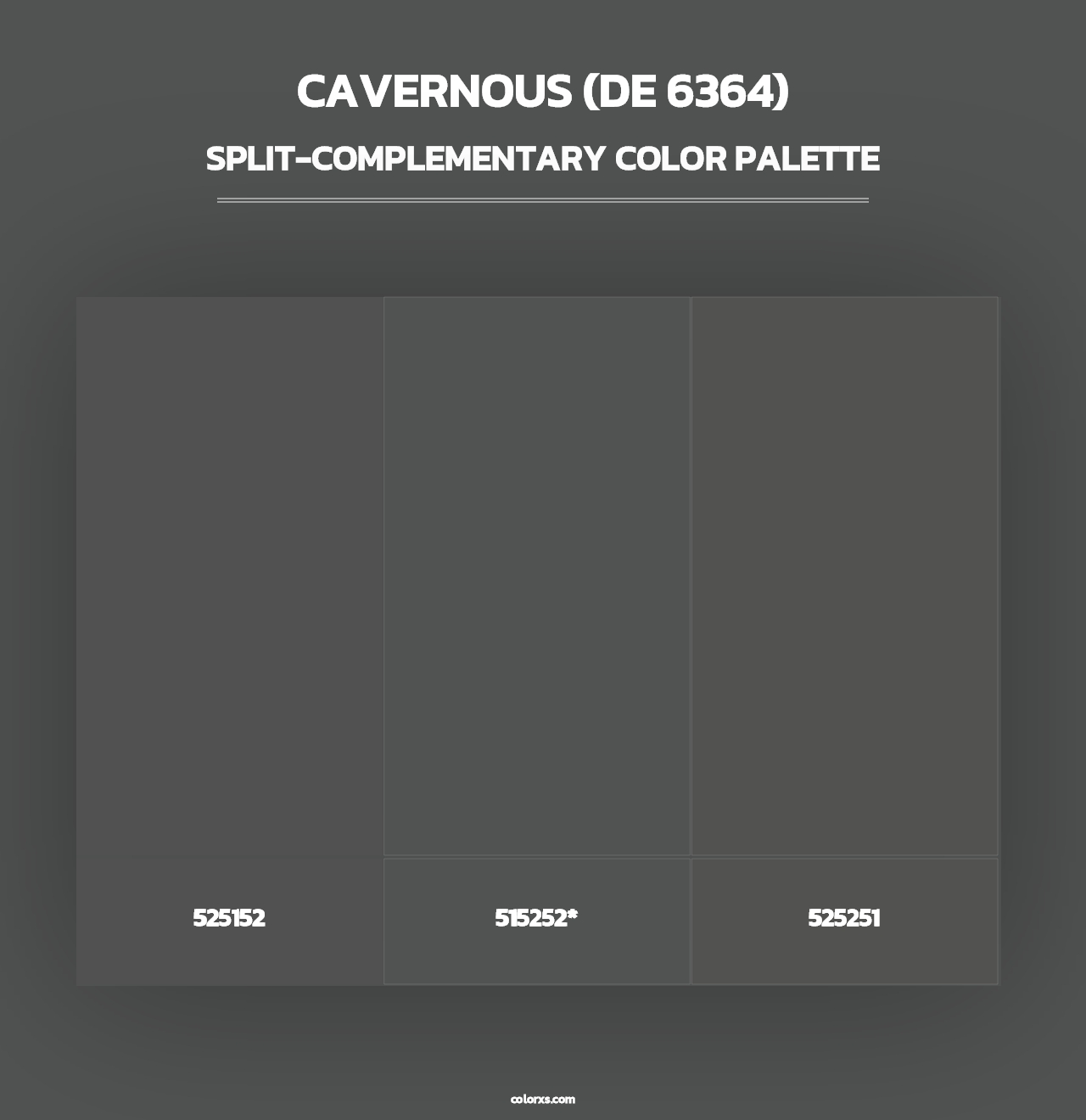Cavernous (DE 6364) - Split-Complementary Color Palette