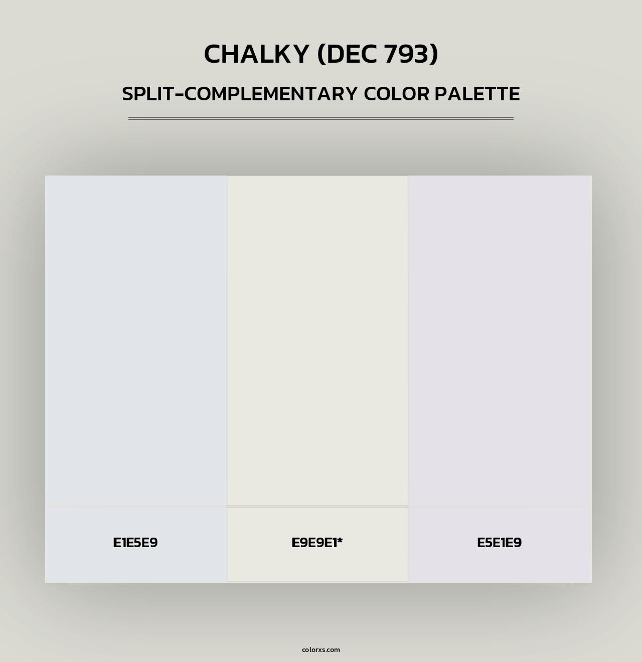Chalky (DEC 793) - Split-Complementary Color Palette