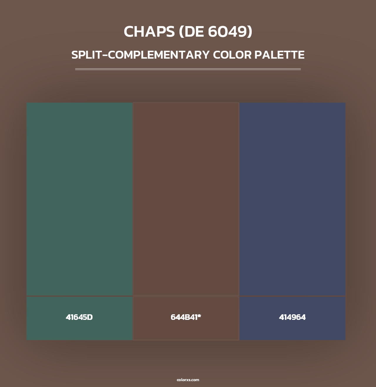 Chaps (DE 6049) - Split-Complementary Color Palette