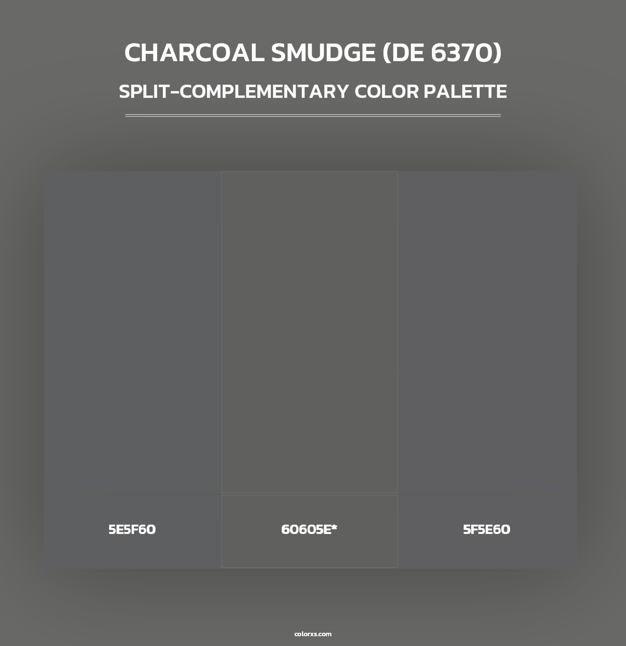 Charcoal Smudge (DE 6370) - Split-Complementary Color Palette