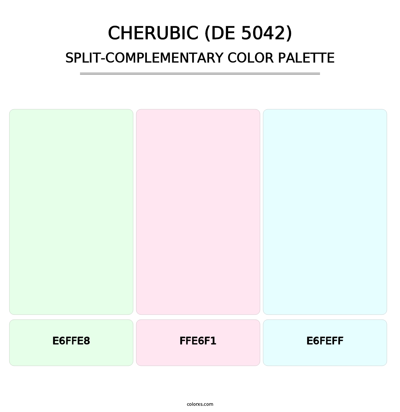 Cherubic (DE 5042) - Split-Complementary Color Palette