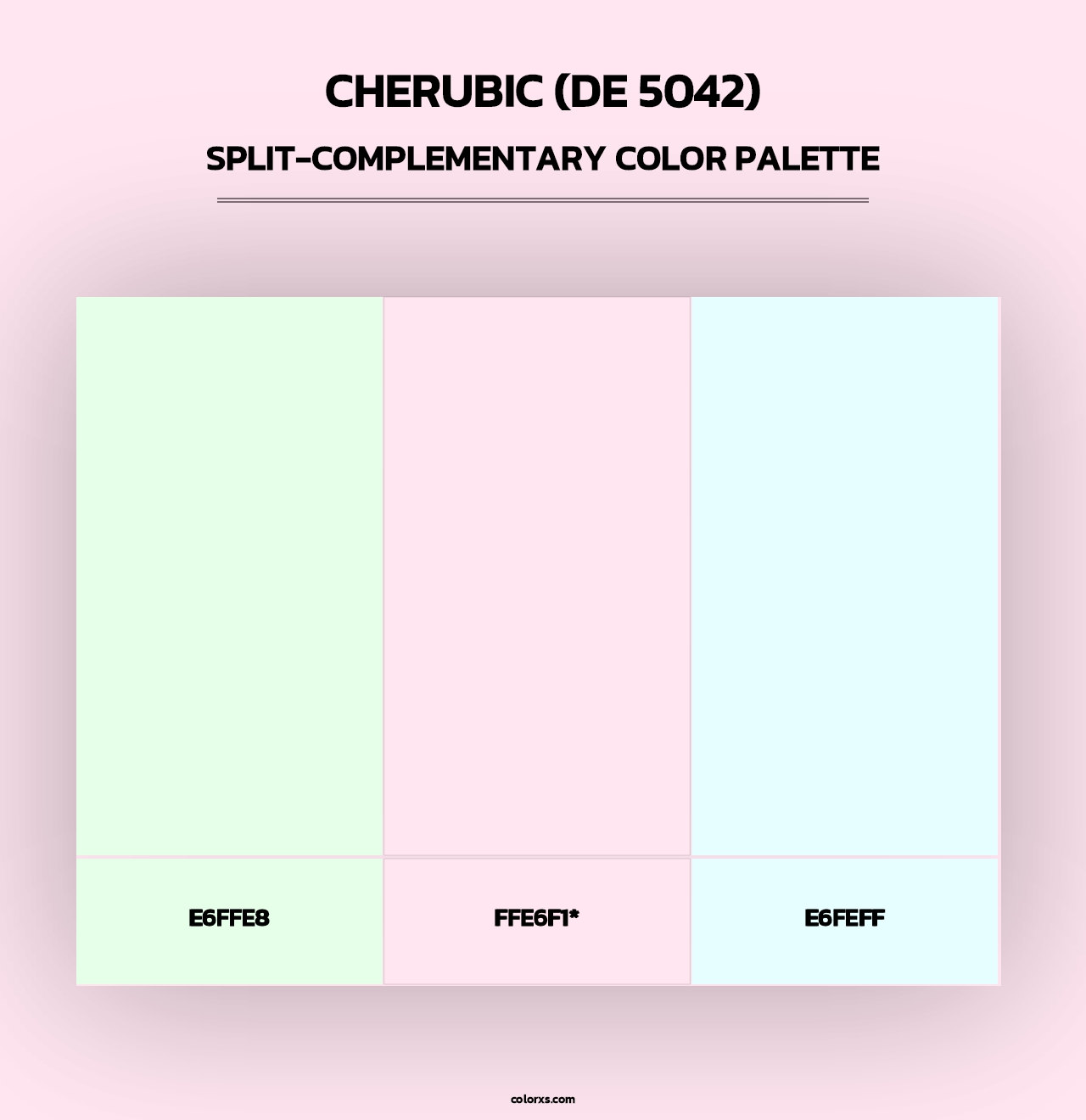 Cherubic (DE 5042) - Split-Complementary Color Palette
