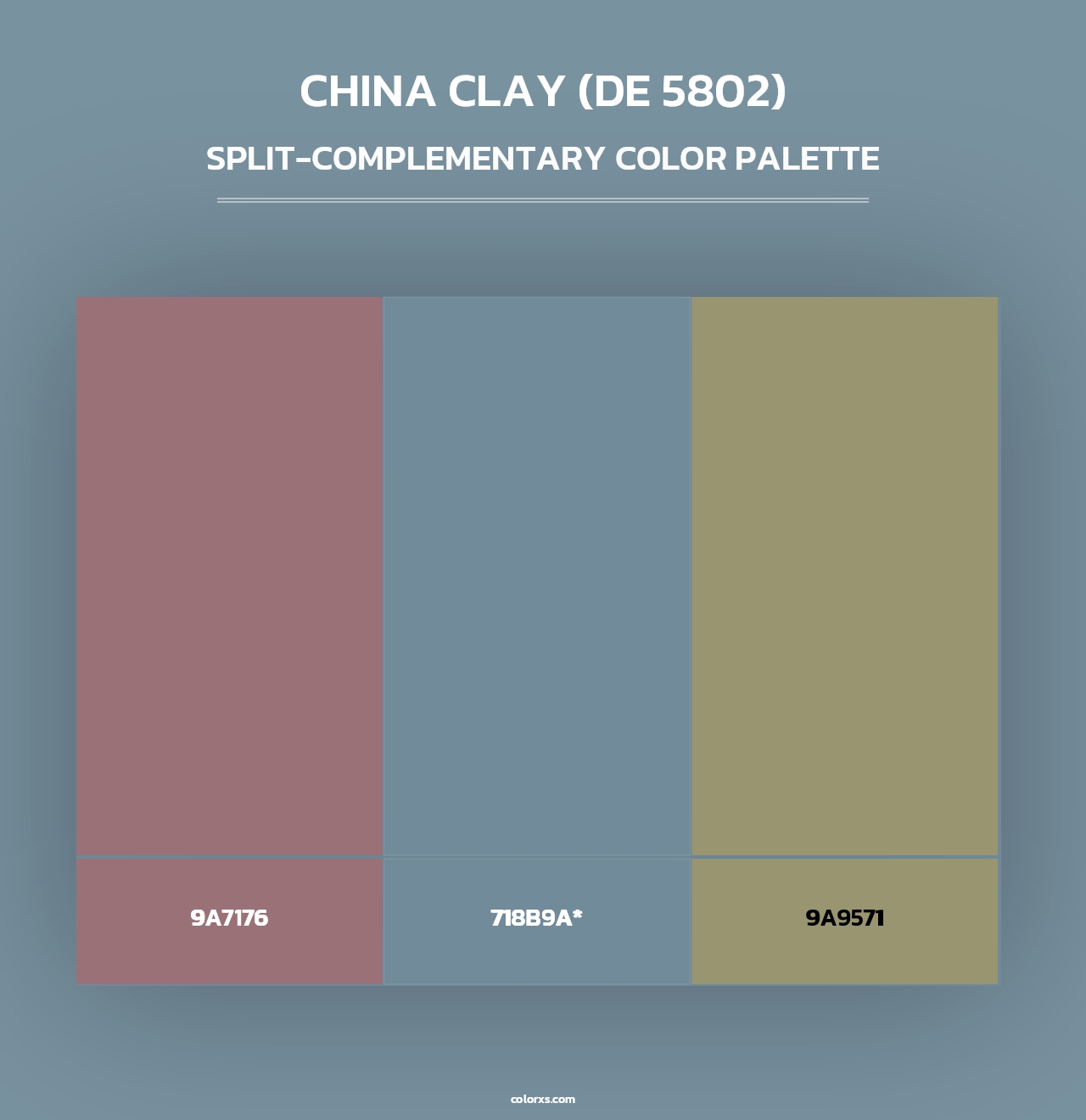 China Clay (DE 5802) - Split-Complementary Color Palette