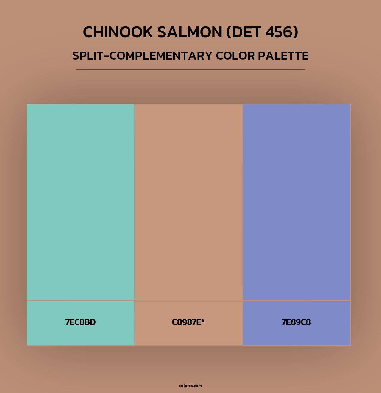 Chinook Salmon (DET 456) - Split-Complementary Color Palette