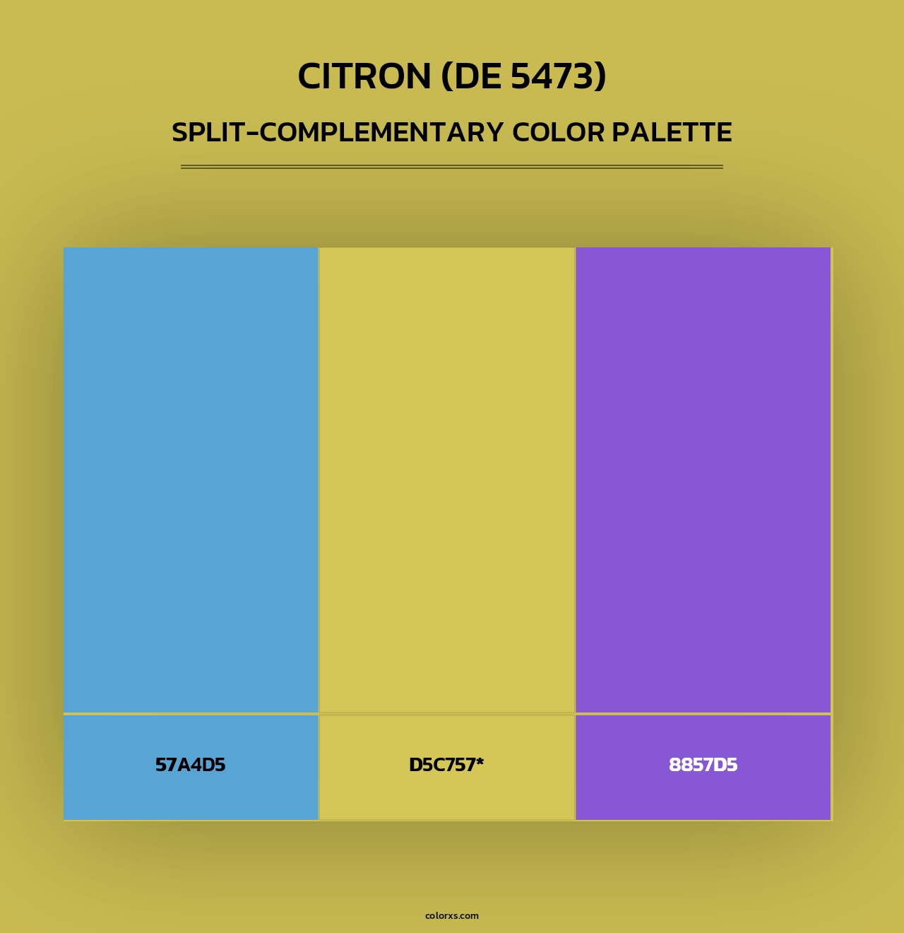 Citron (DE 5473) - Split-Complementary Color Palette
