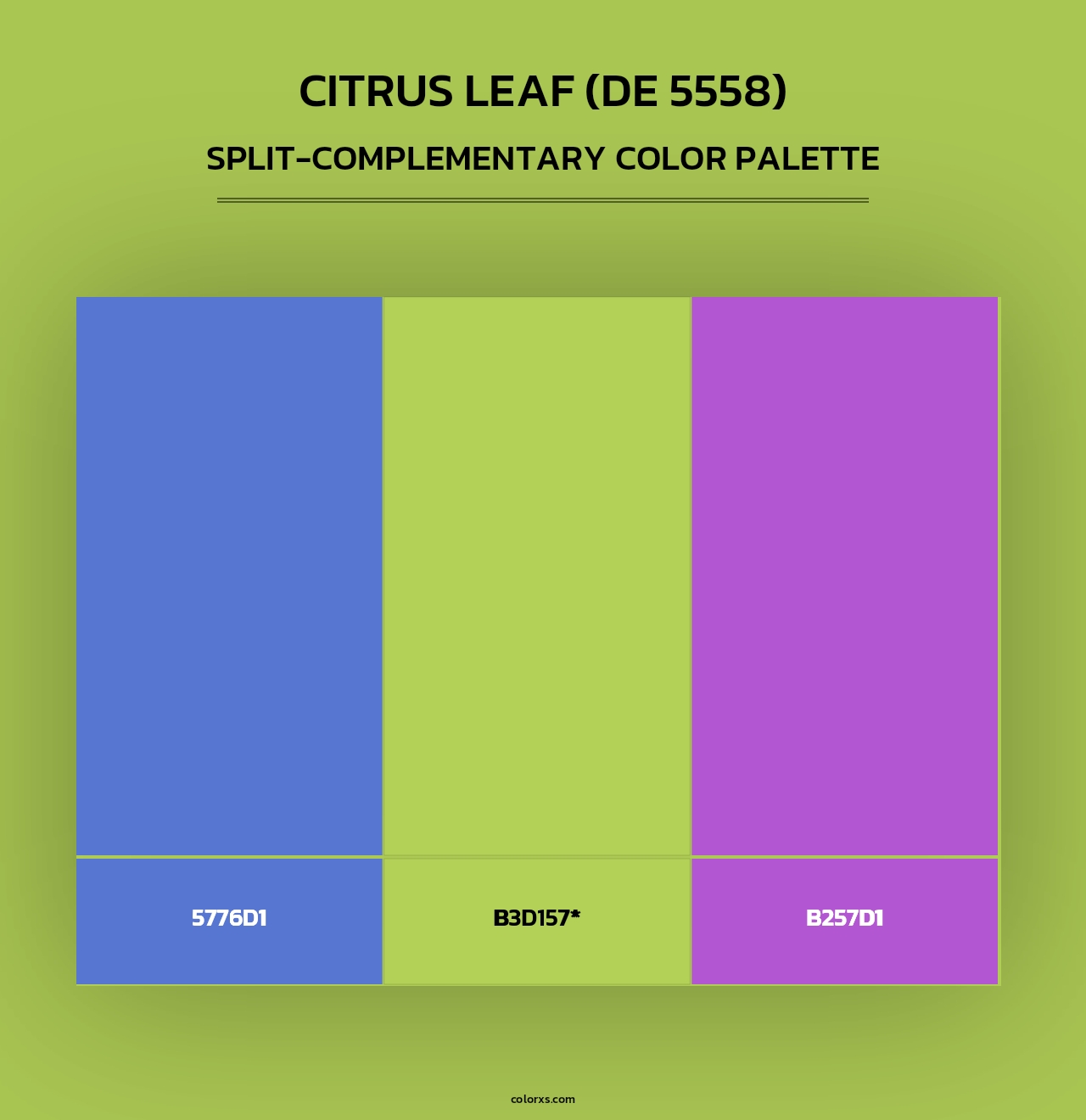 Citrus Leaf (DE 5558) - Split-Complementary Color Palette