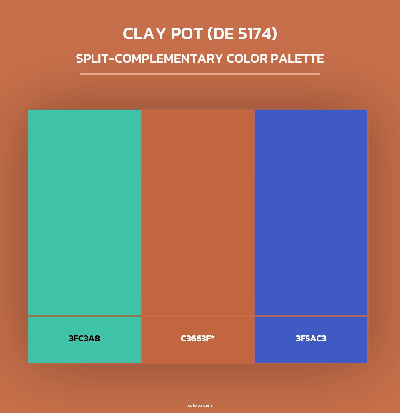 Clay Pot (DE 5174) - Split-Complementary Color Palette